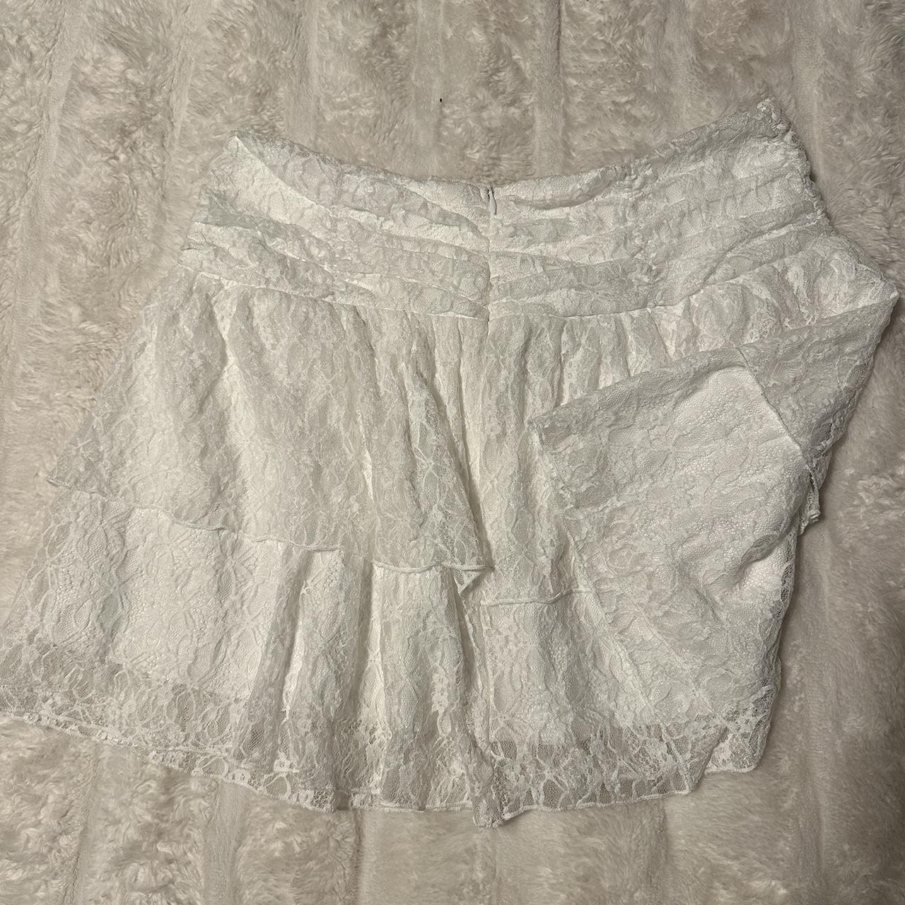 Romwe Women's White Skirt (3)