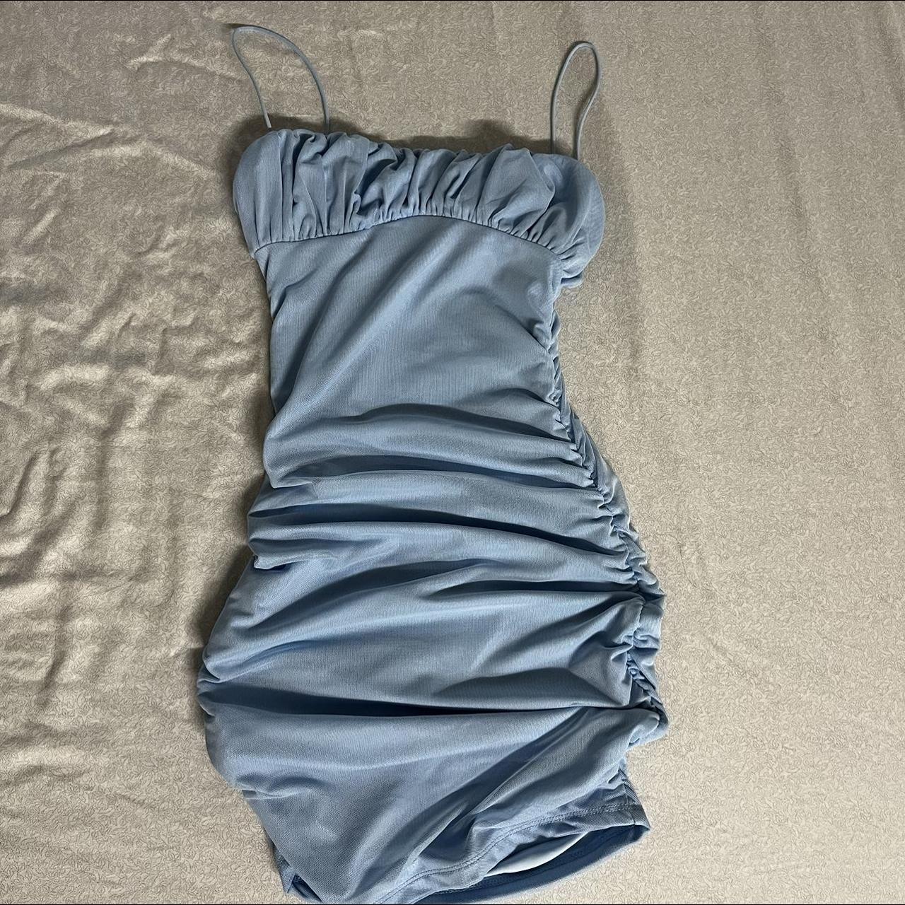 Princess Polly Women's Blue Dress Depop