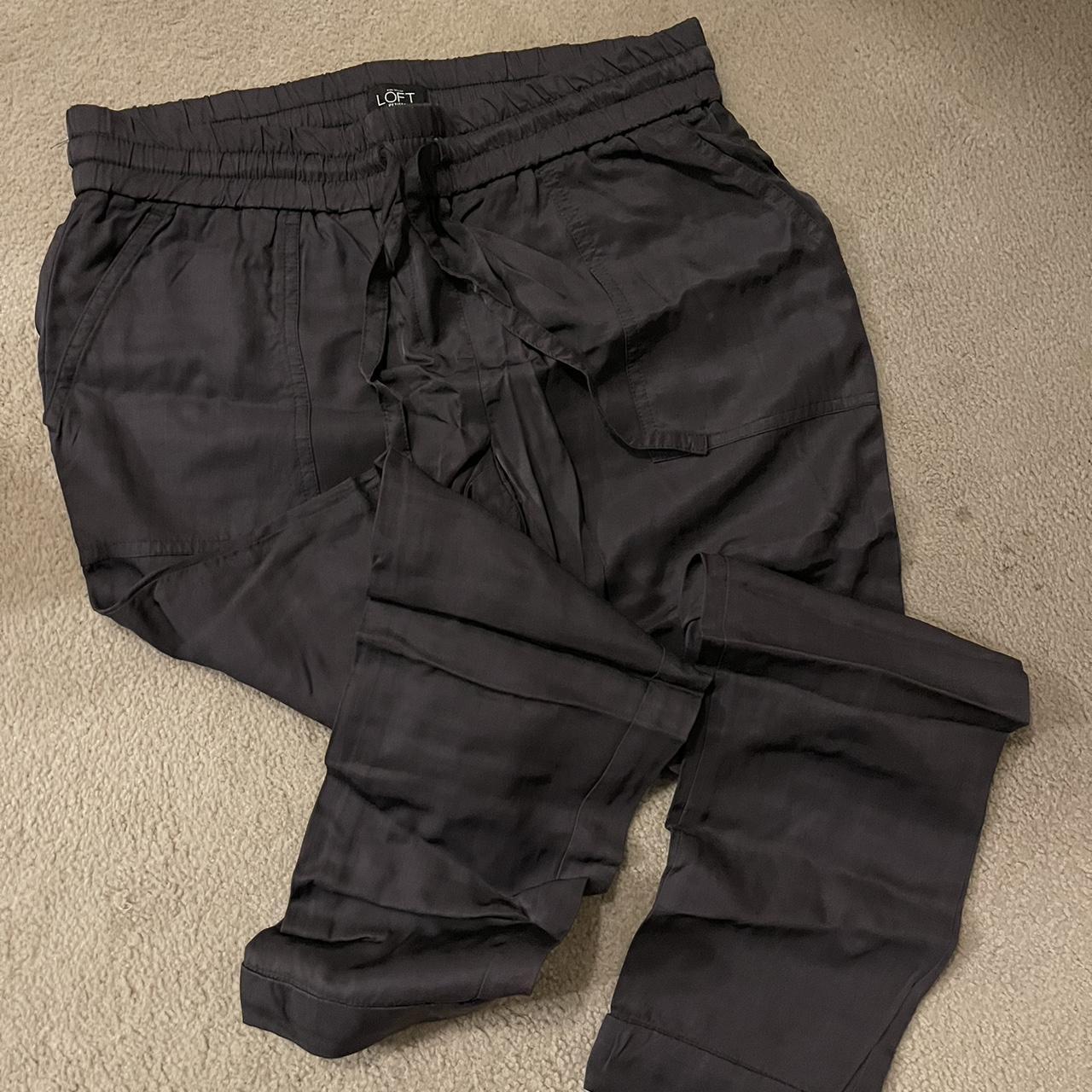 Dark grey/black leggings Loft brand dark grey/black - Depop