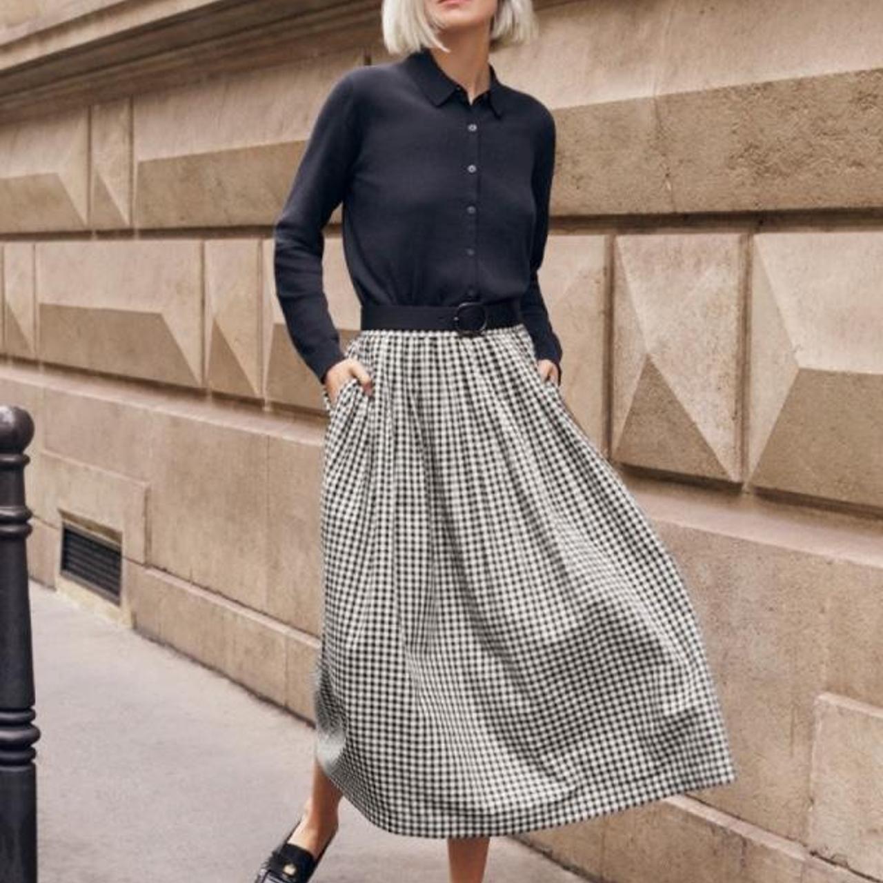 スカート Ines de la fressange Skirts NWOT INES DE LA FRESSANGE x UNIQLO Wool Blend Houndstooth