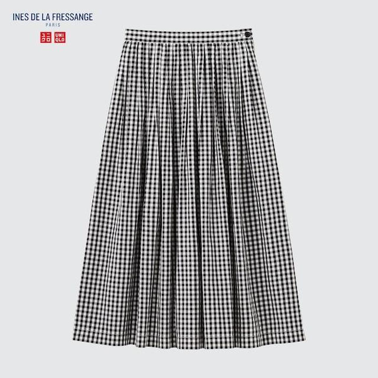 スカート Ines de la fressange Skirts UNIQLO x INES DE LA FRESSANGE Cotton Twill Gather | Depop