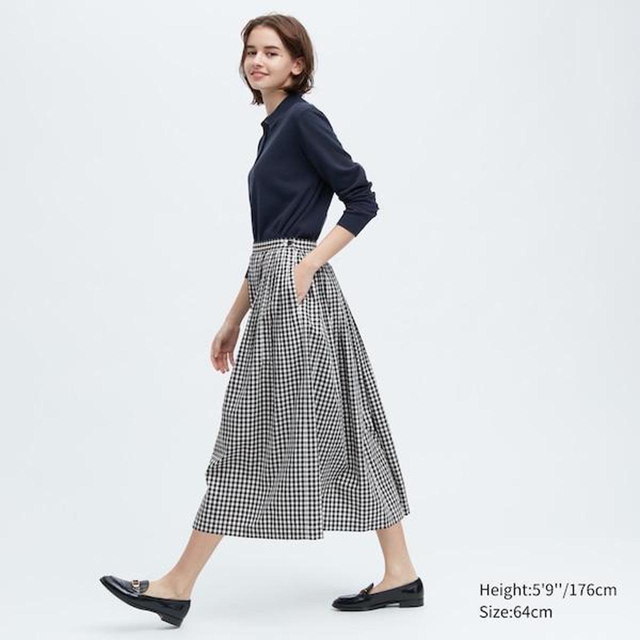 スカート INES DE LA FRESSANGE SS25 Skirts (14Y084CO191 P280) Uniqlo Ines De La Fressange blue and white striped Ladies