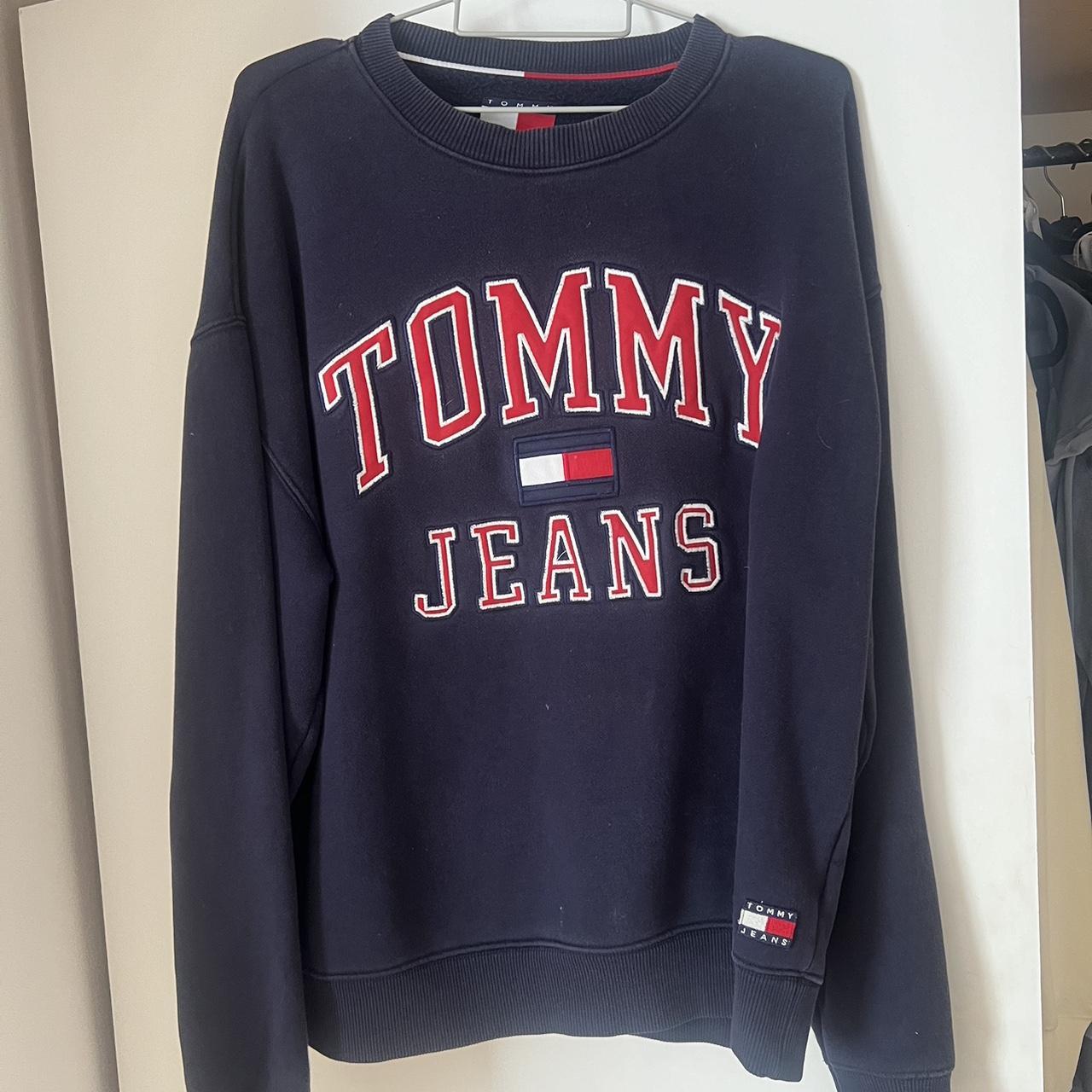 Tommy jeans sweatshirt Size M Worn Depop