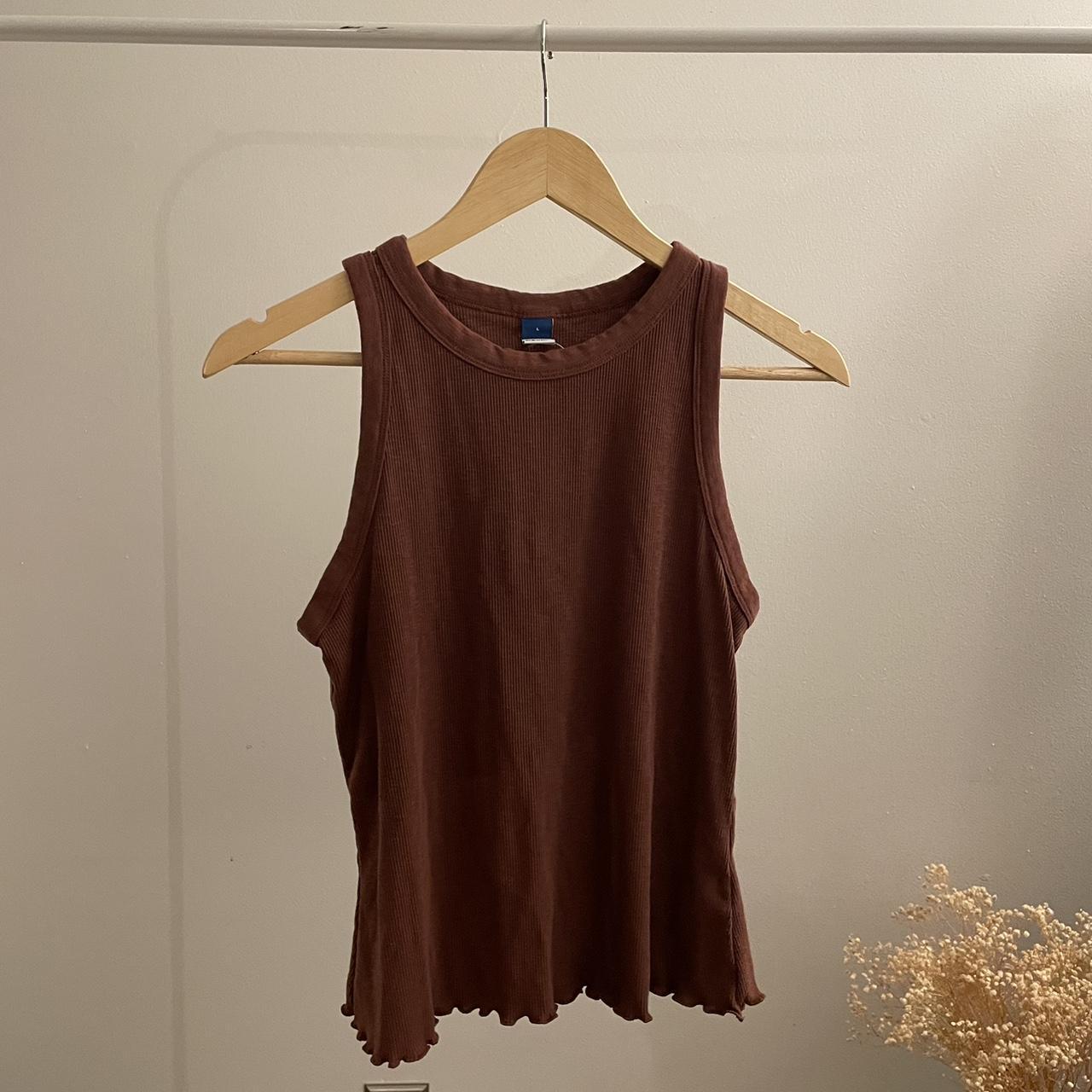 Old Navy Tank Top Color: Rusty/brown/orange Size:... - Depop