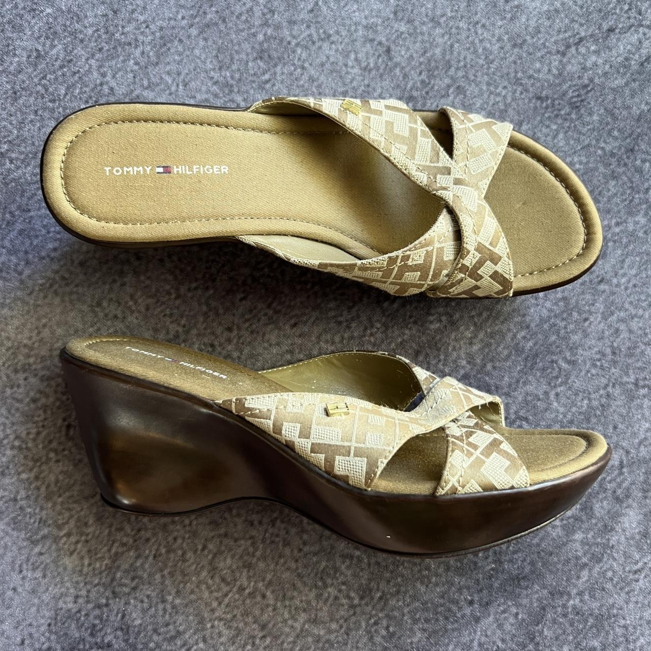 Tommy hilfiger cork wedge hot sale sandals