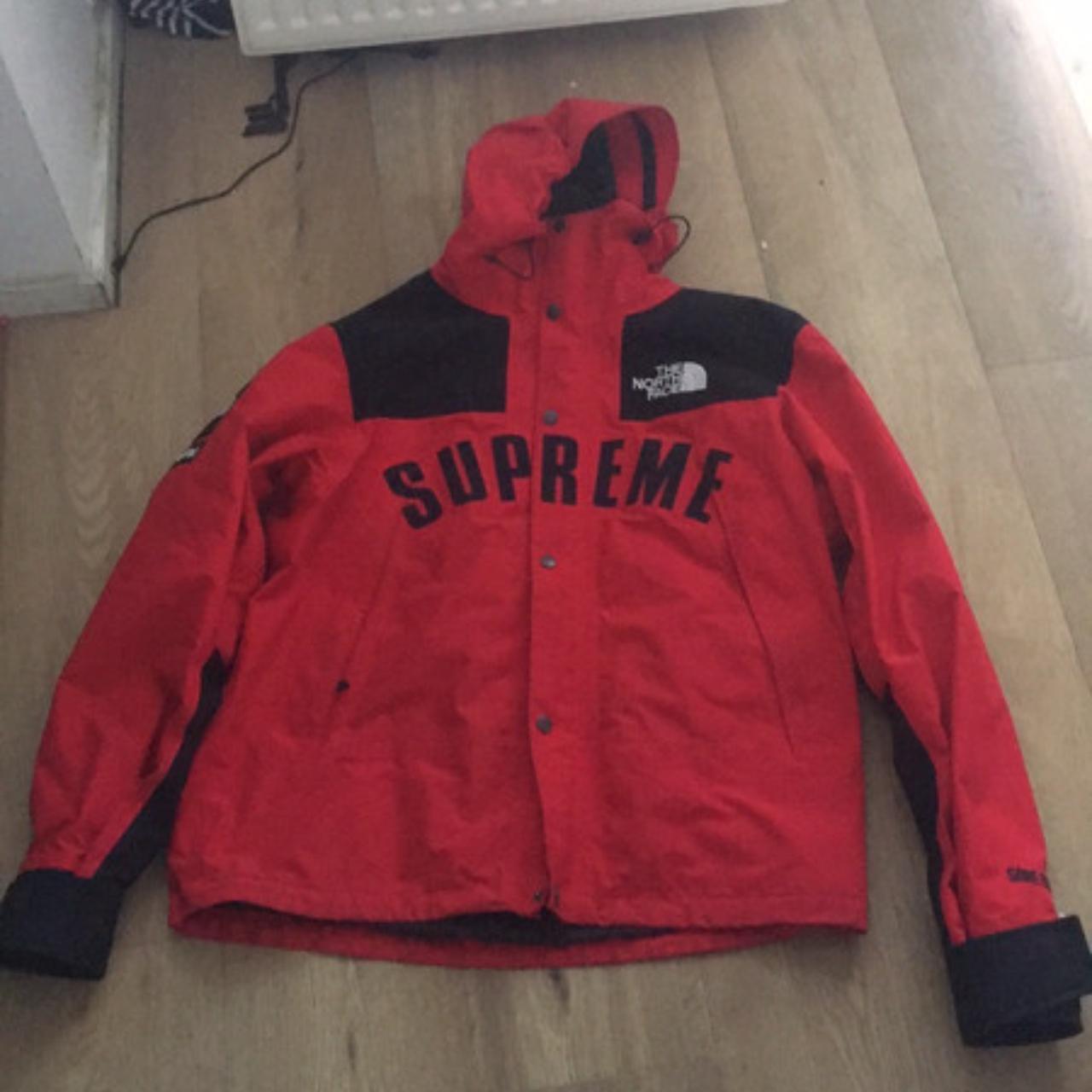 Supreme the north face arc logo on sale mountain parka black