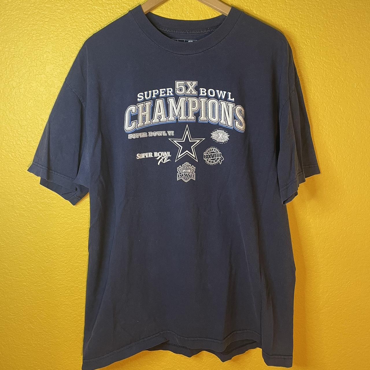 Dallas Cowboys 5 Rings Tee Size Large Cond 9/10 - Depop