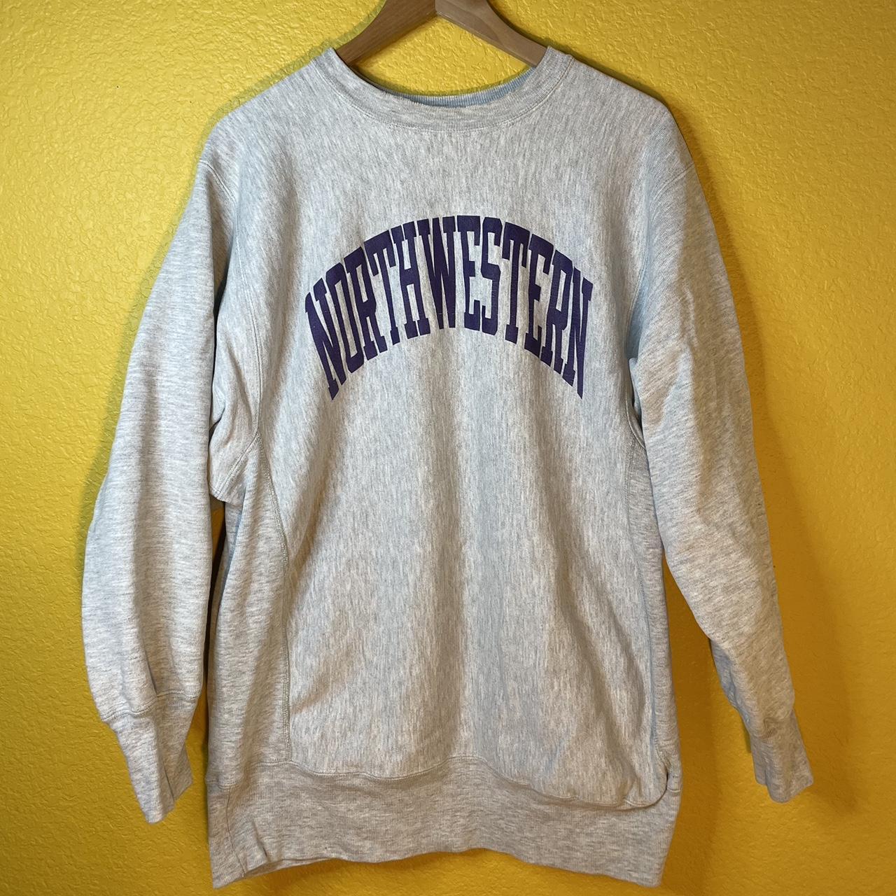 Vintage Northwestern College Reverse Weave Crew Size Depop