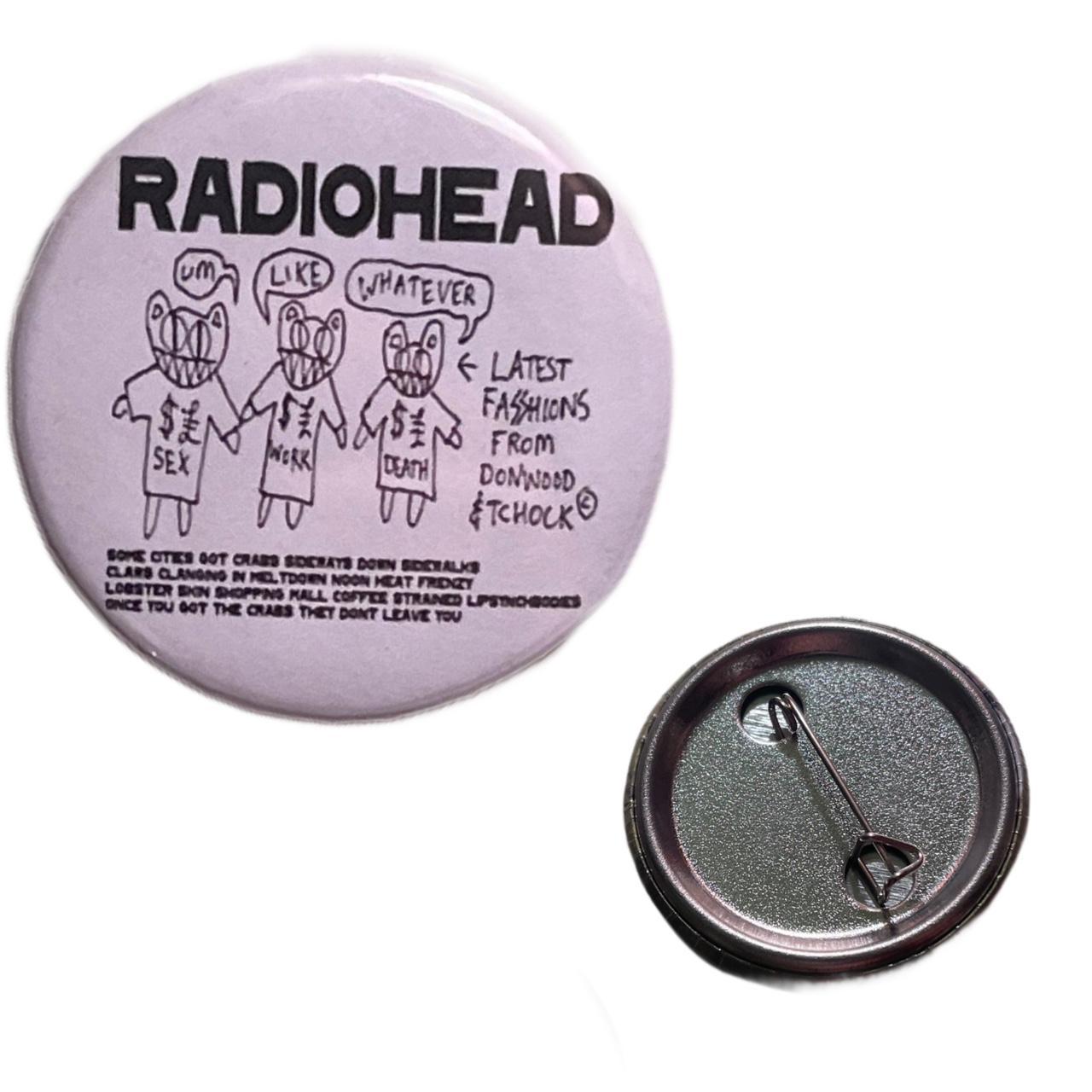 radiohead latest fashions pin! handmade by me:)