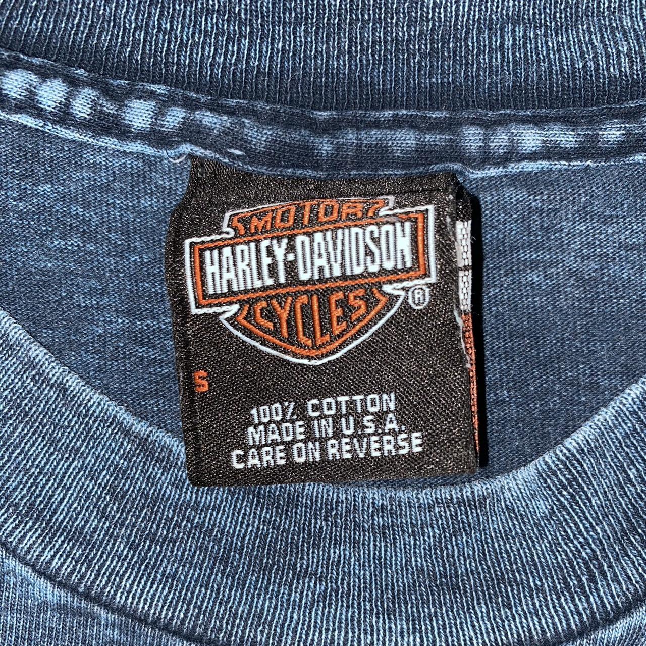 Harley Davidson Men's Blue T-shirt | Depop