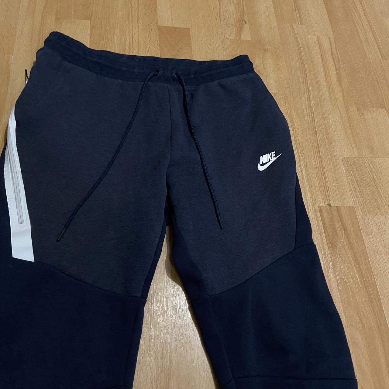 mens nike tech fleece joggers blue