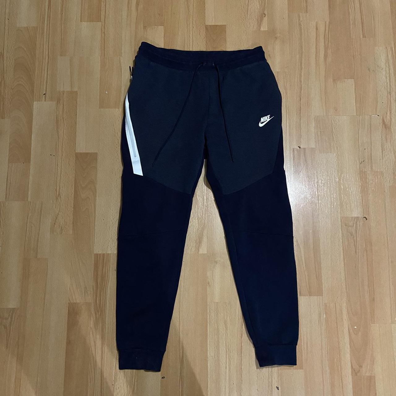 mens nike tech fleece joggers blue