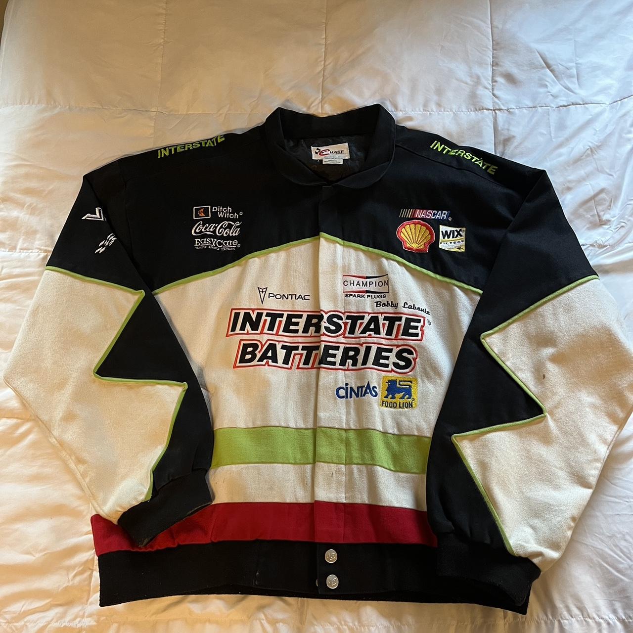 Vintage NASCAR Interstate Batteries Jacket Size... Depop
