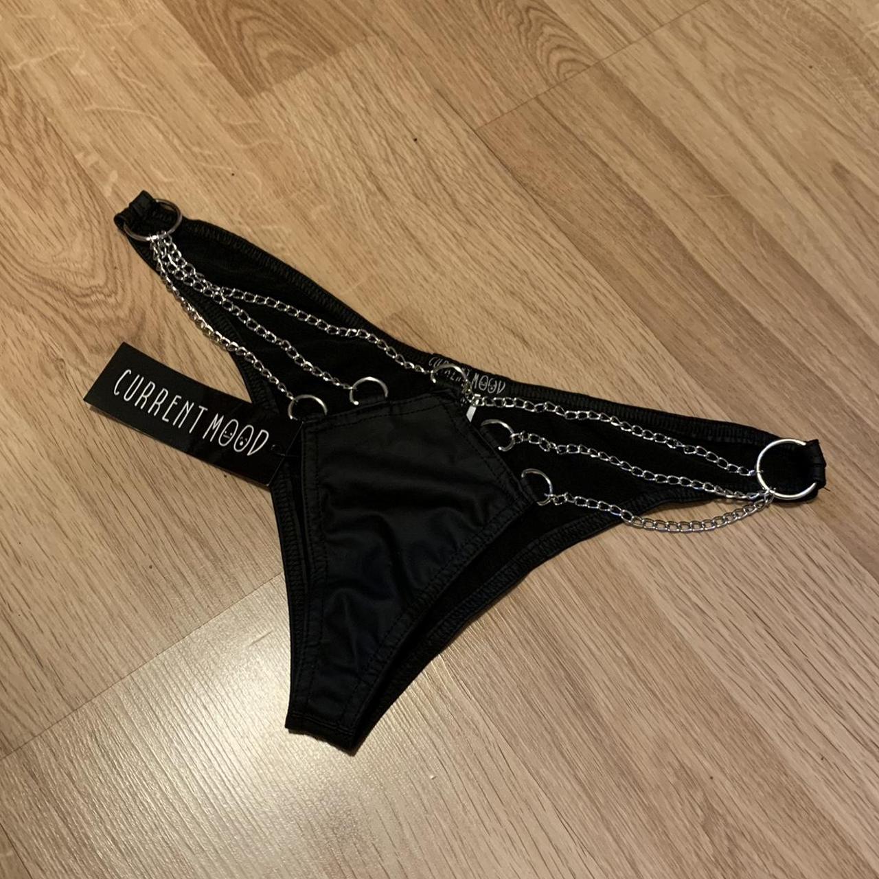 Current Mood black chain underweabottoms!New with... - Depop