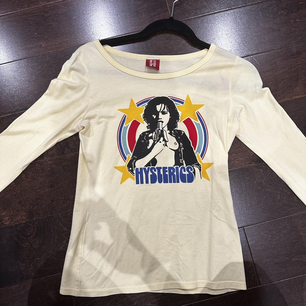 Hysteric glamour long sleeve shirt Has small blood | Depop