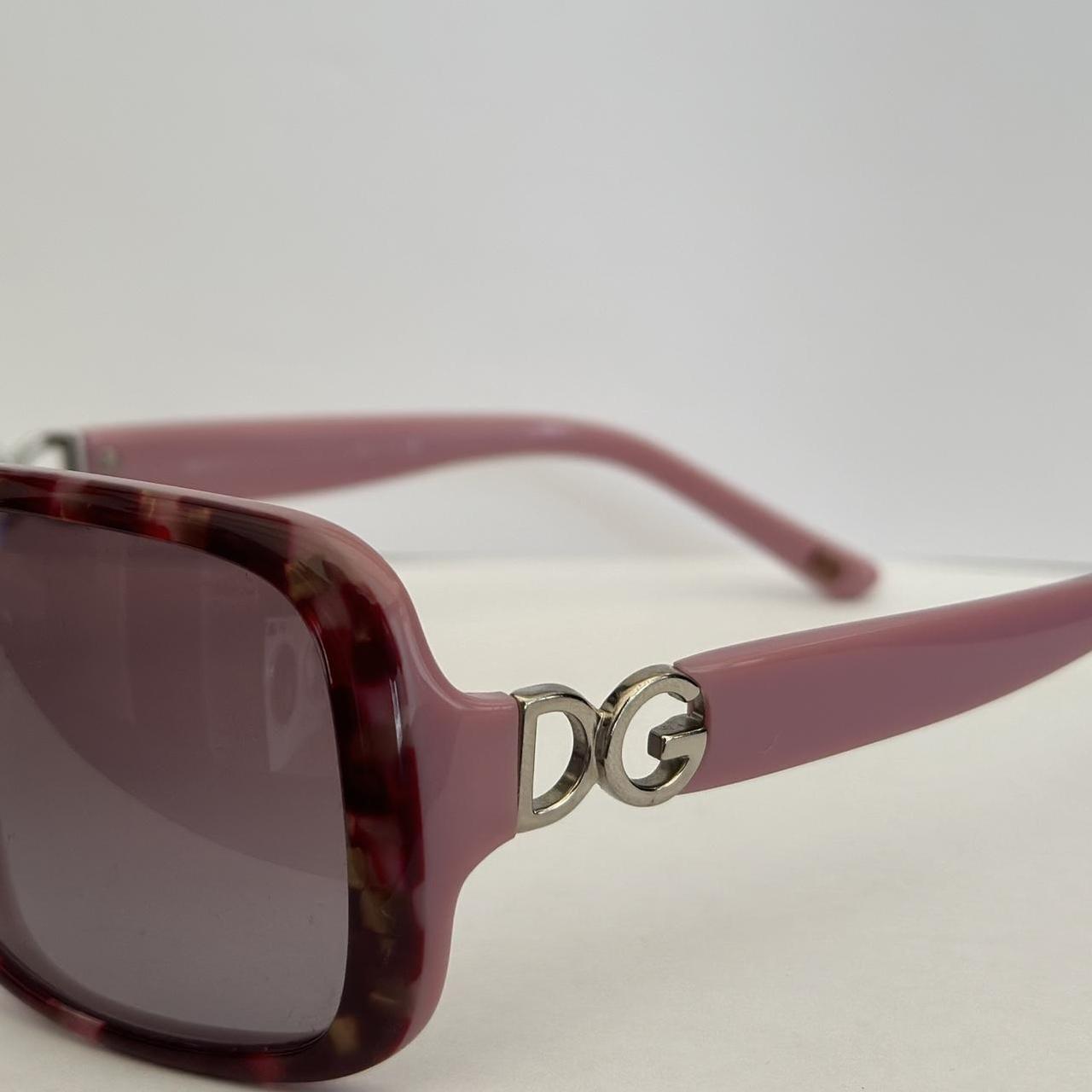 ドルチェアンドガッパーナ　サングラス　ピンク　y2k ヴィンテージ Dolce Gabanna Y2K Shield Sunglasses Rhinestone Pink Mirror