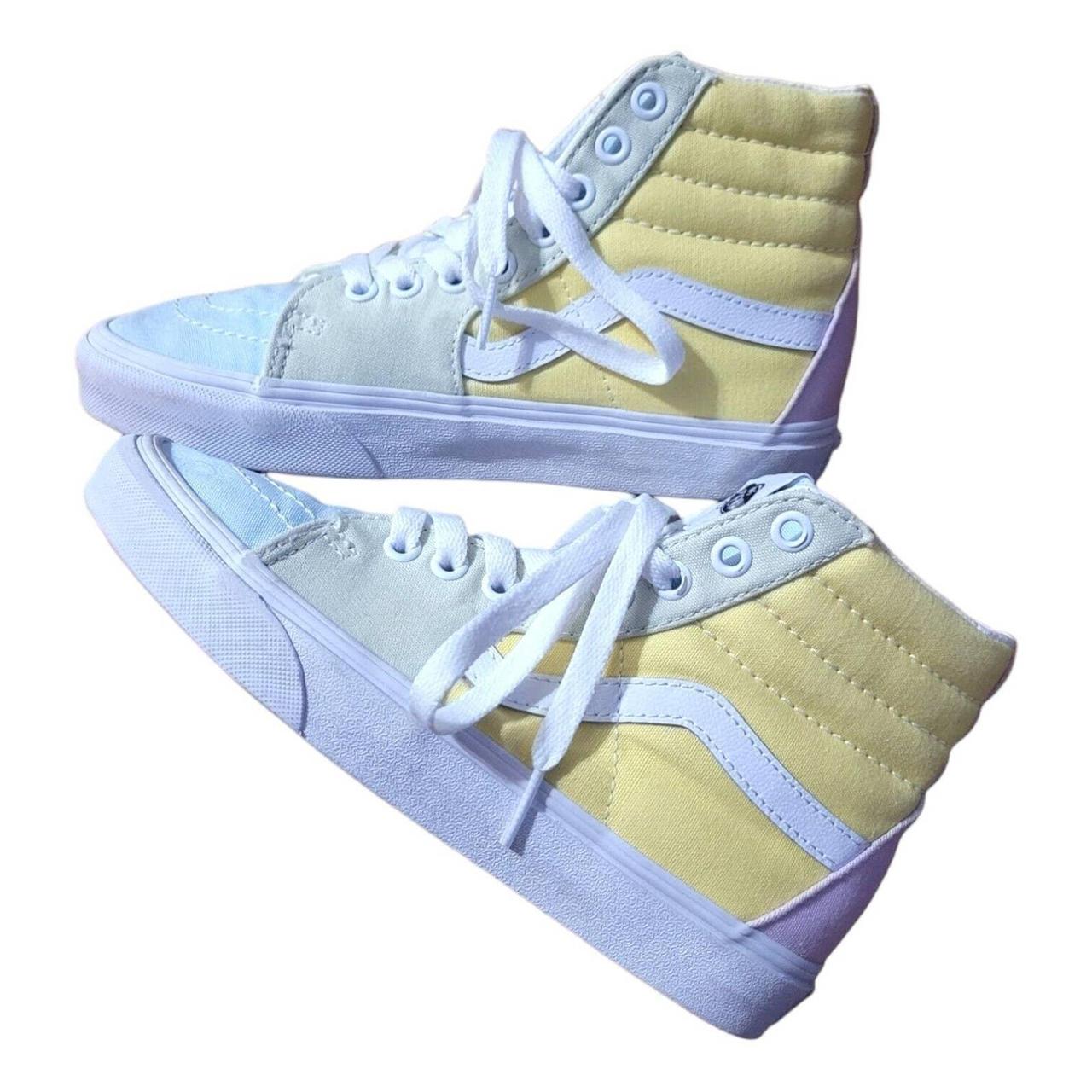 light yellow vans high top