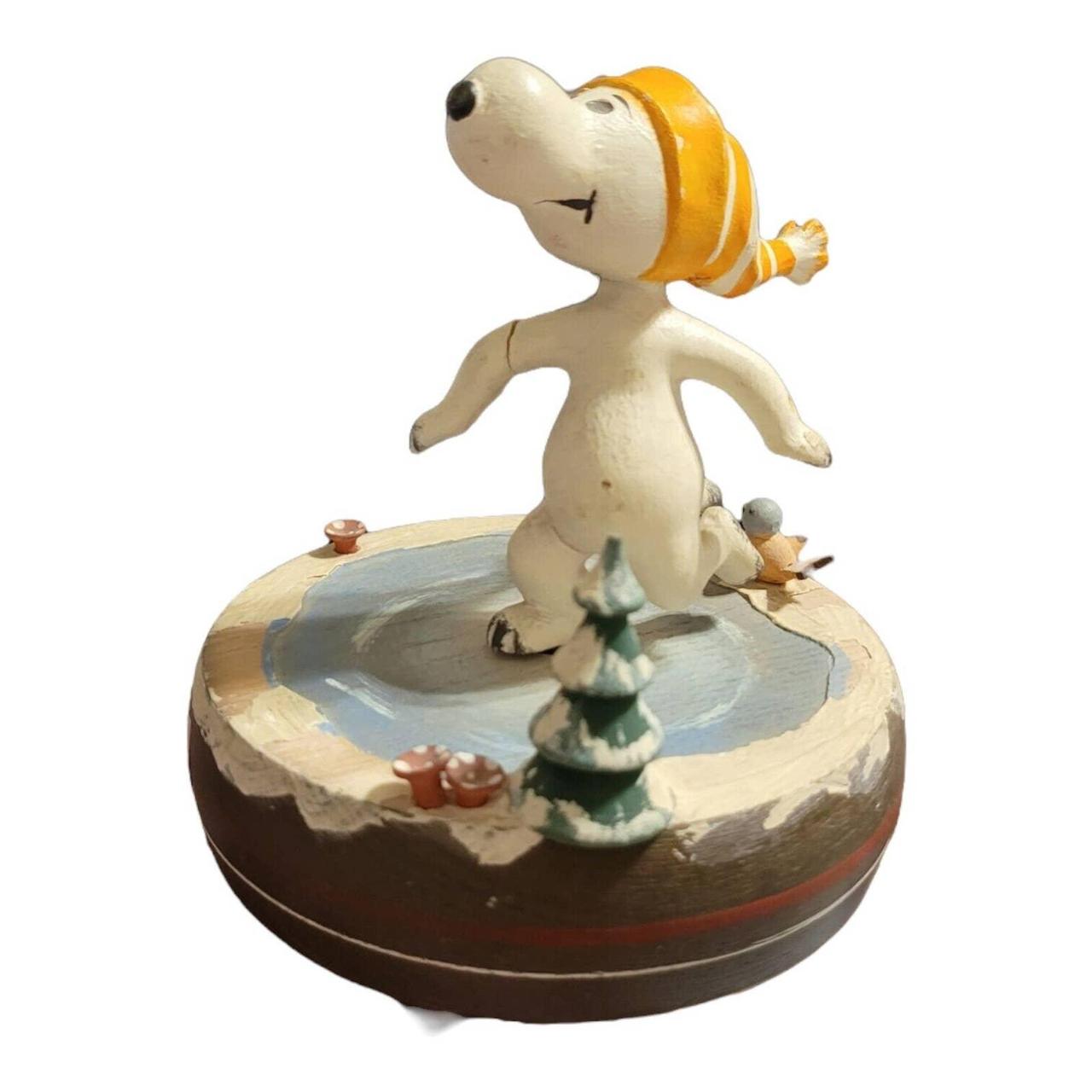 アンリANRI ライナス・ヴァンペルトとスヌーピー木彫りオルゴール アンリANRI ライナス・ヴァンペルトとスヌーピー木彫りオルゴール