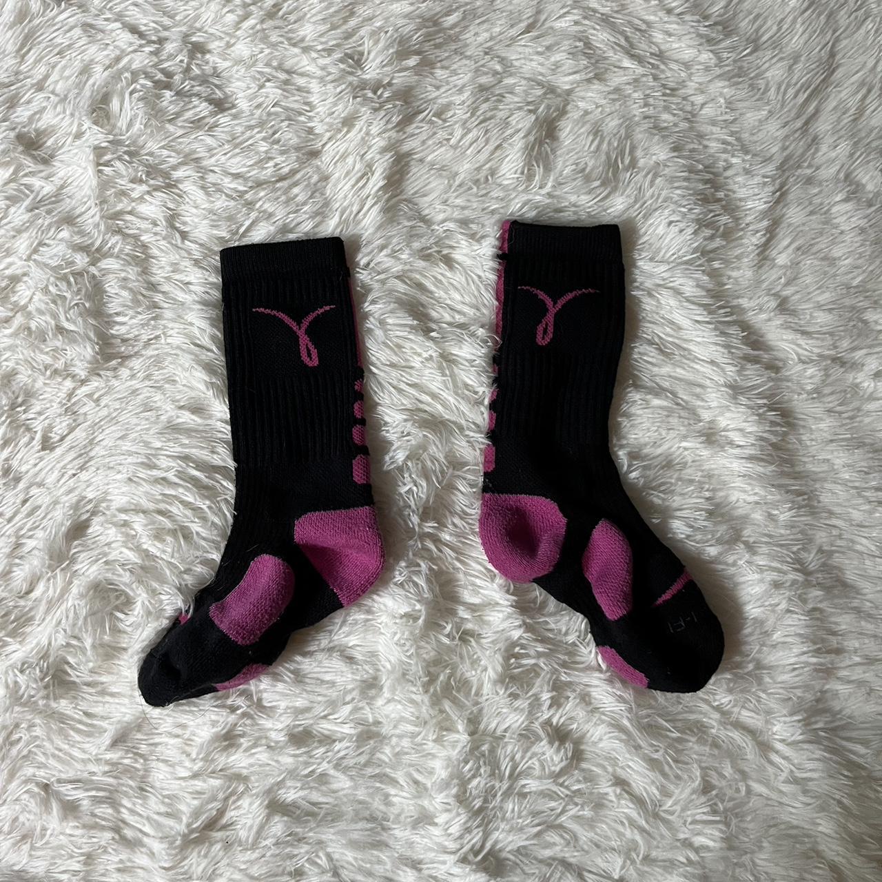pink nike elite basketball socks