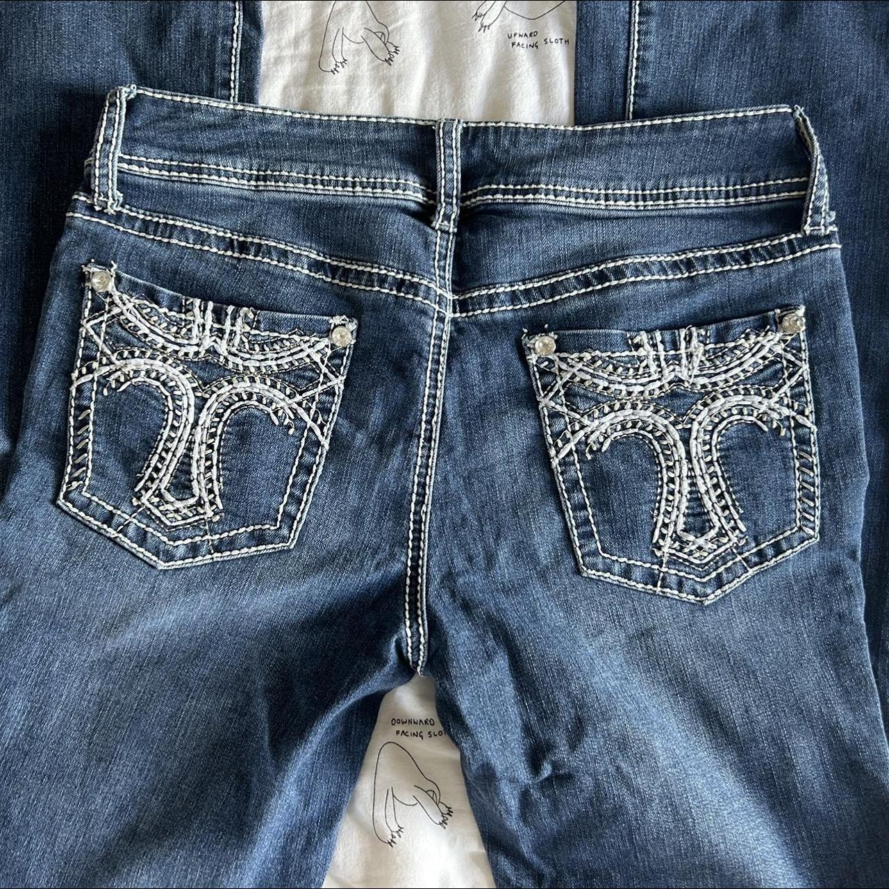 GORGEOUS embellished bootcut jeans !!! - literally... - Depop