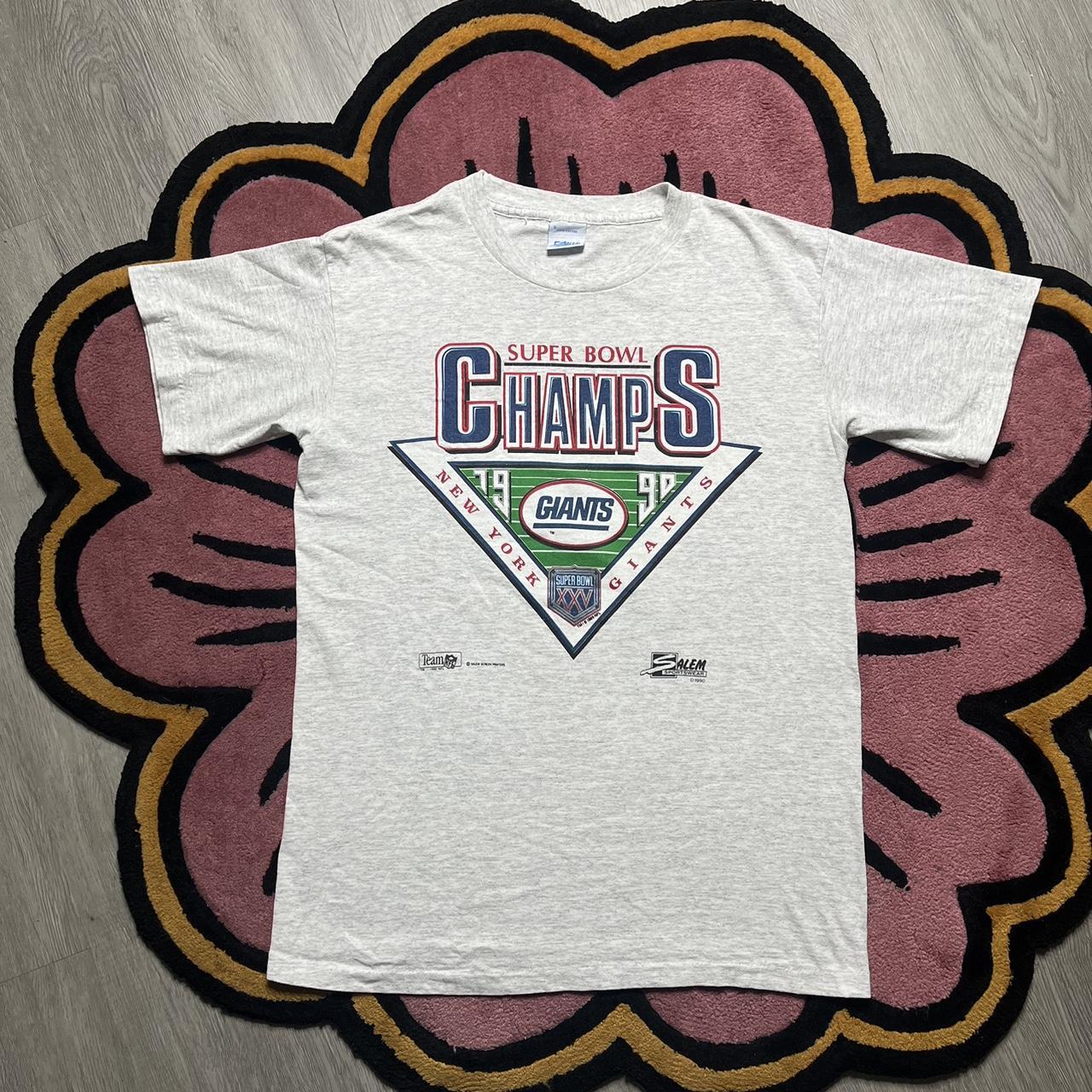 Vintage 1990 Super Bowl World Champions New York Giants T-Shirt