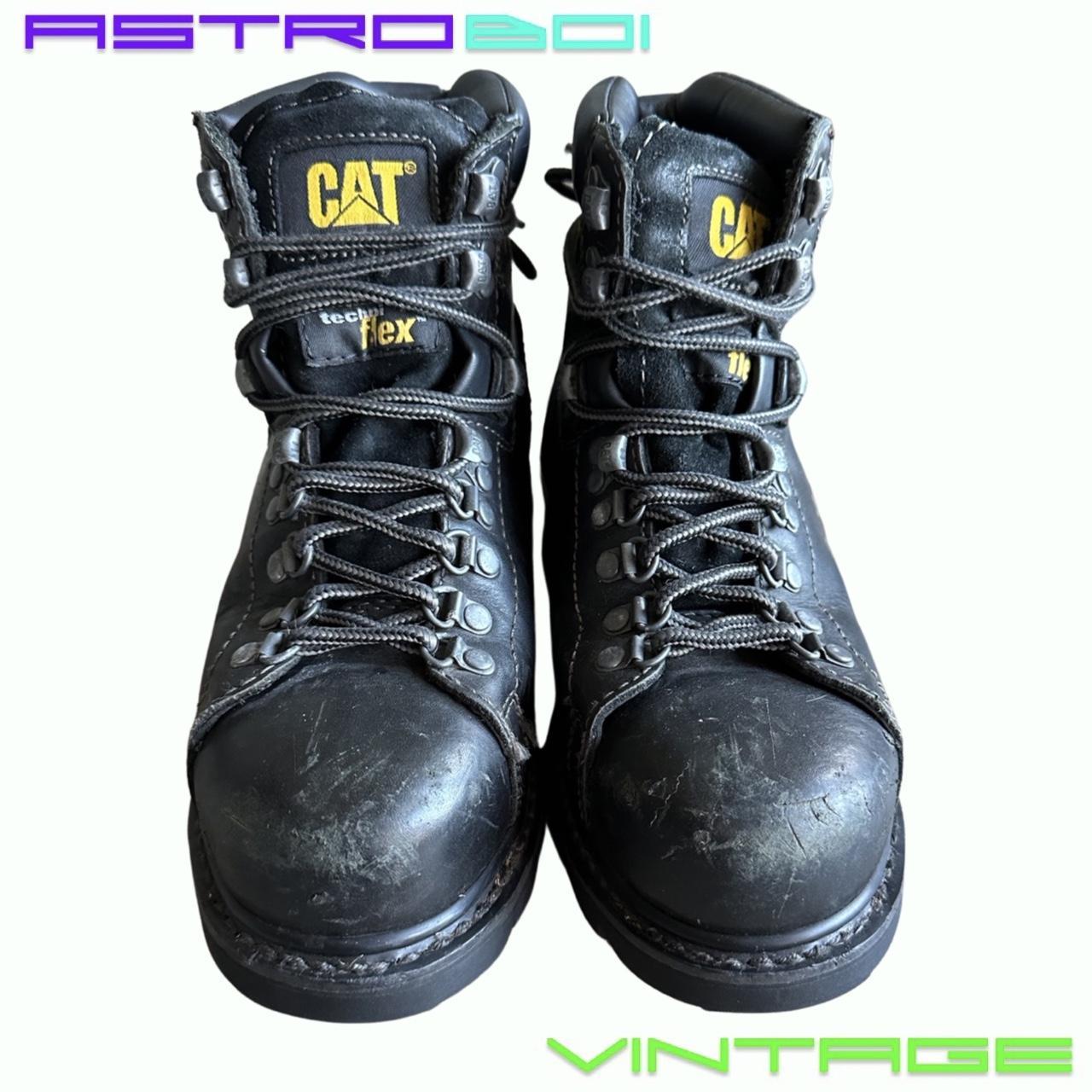 VINTAGE CATERPILLAR WORK LEATHER BOOTS 🔳 Mens 7.5... Depop