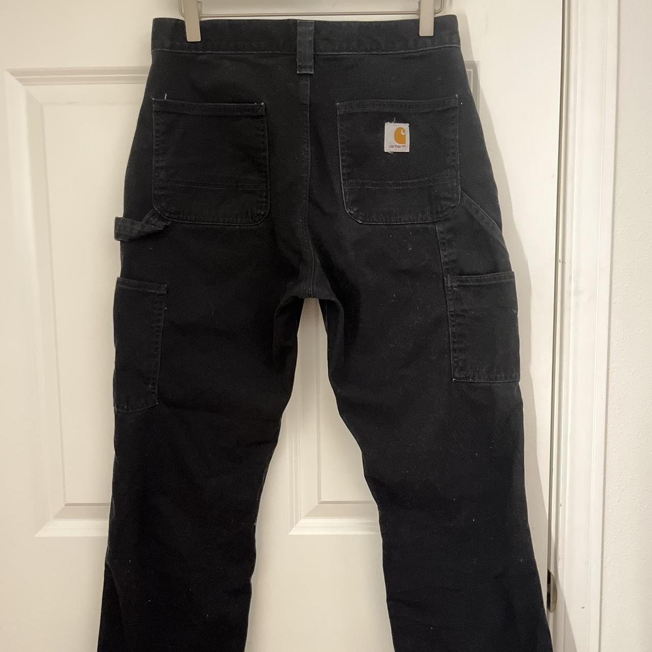 Men’s Carhartt Black Carpenter Pants Size: 30 x... - Depop