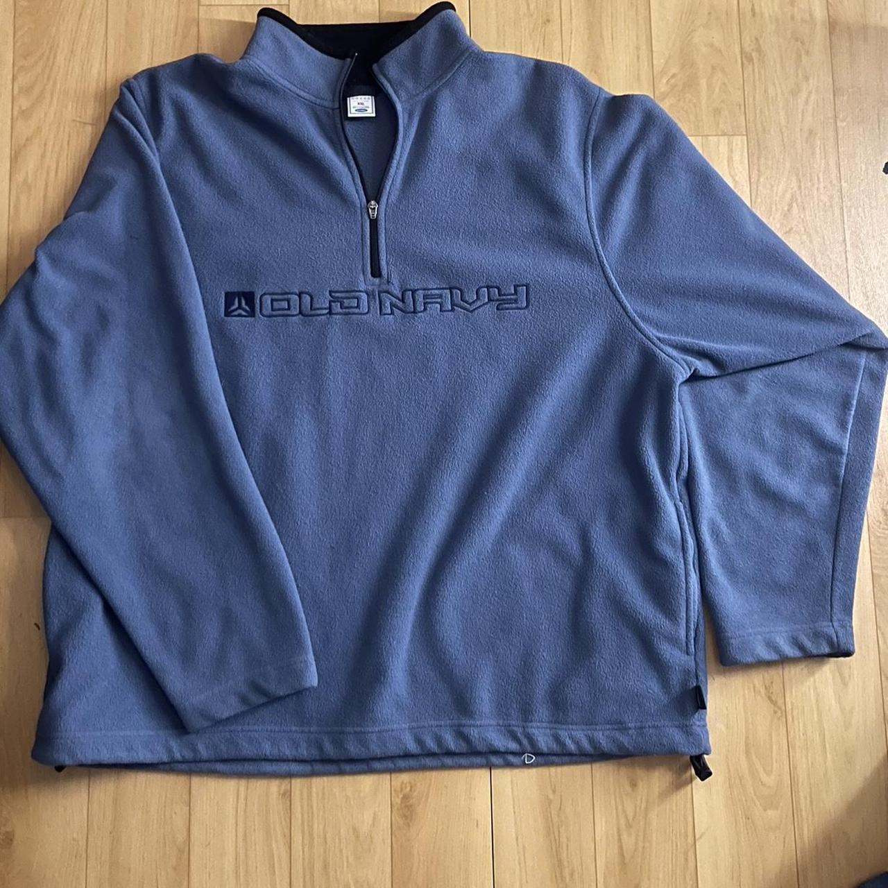 Vintage Mens Old Navy Quarter Zip Fleece Size... Depop