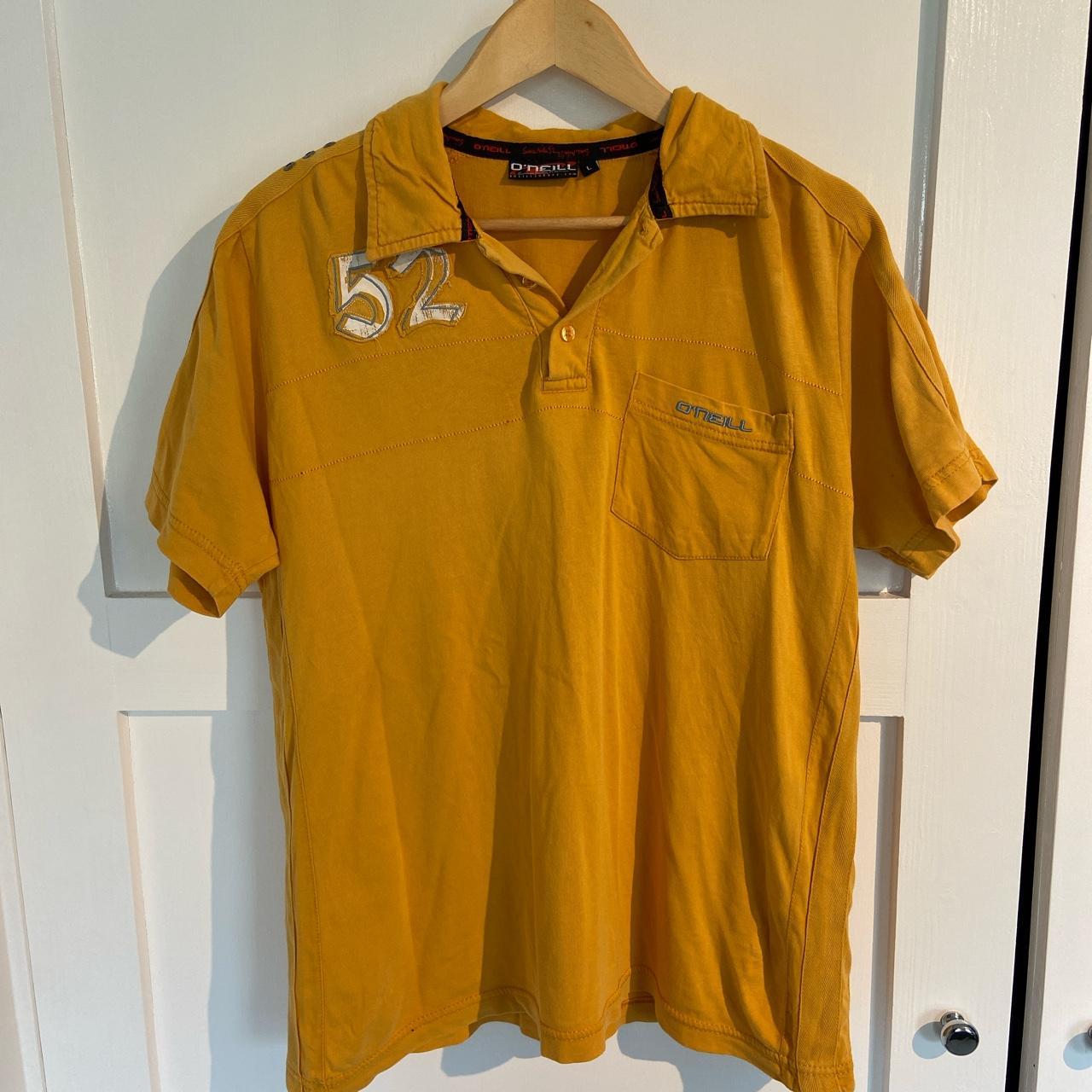 O'Neill Men's Yellow and Orange Polo-shirts | Depop