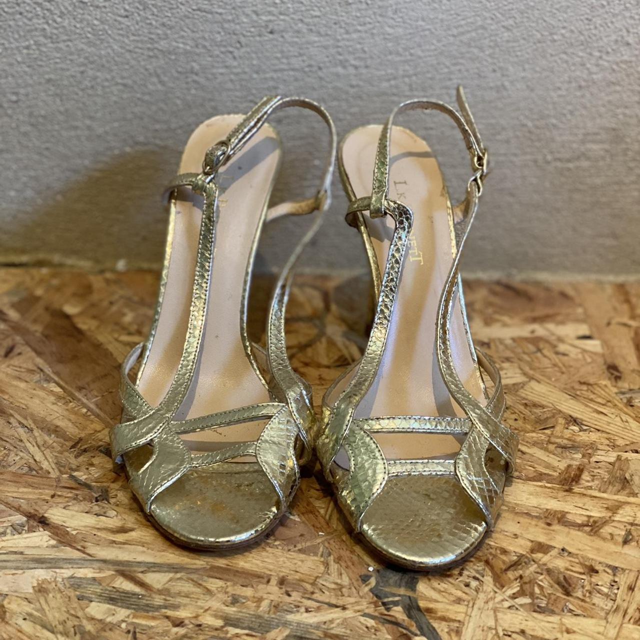 Lk bennett store gold sandals