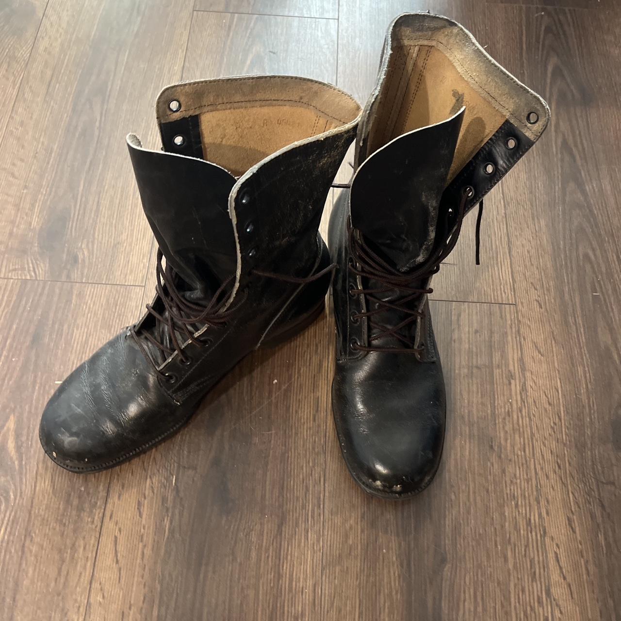 mens vintage black boots