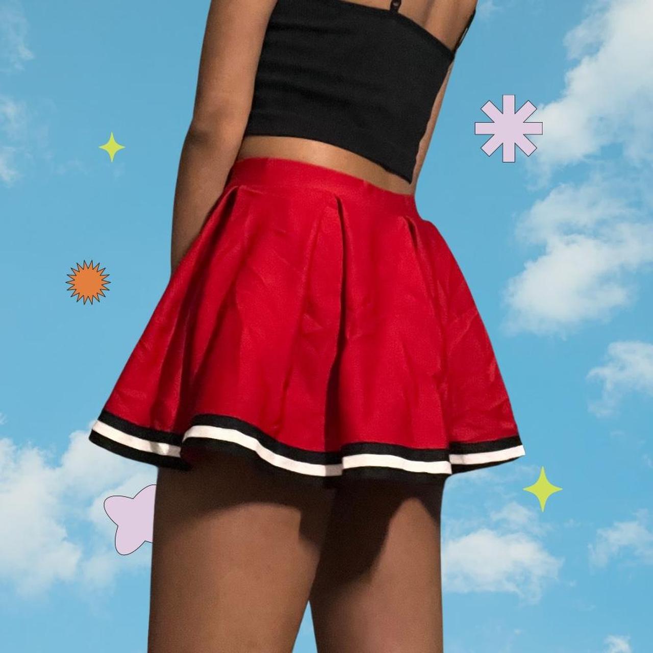 vintage cheerleader mini/micro skater skirt , really...