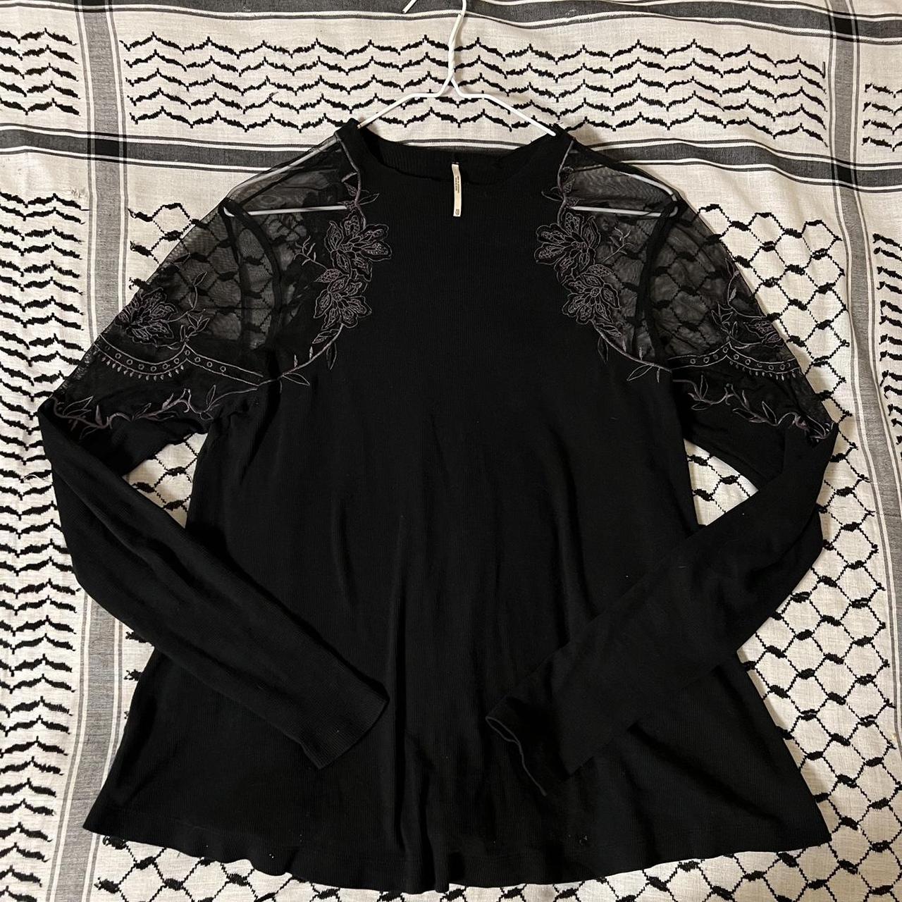 Free People Mesh Long Sleeve