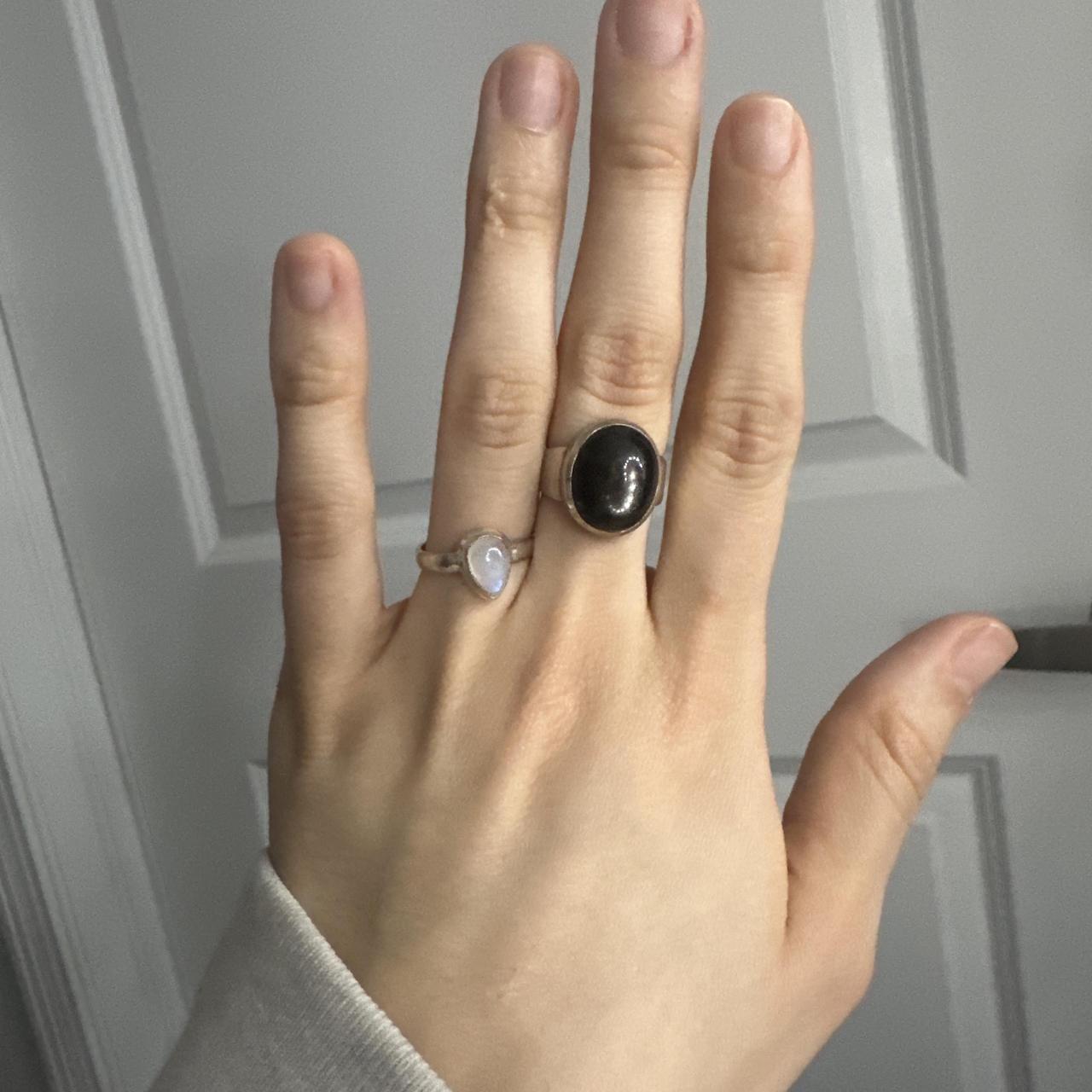 Source Unknown Women's Ring - Black/Multi – 925 S… - image 1