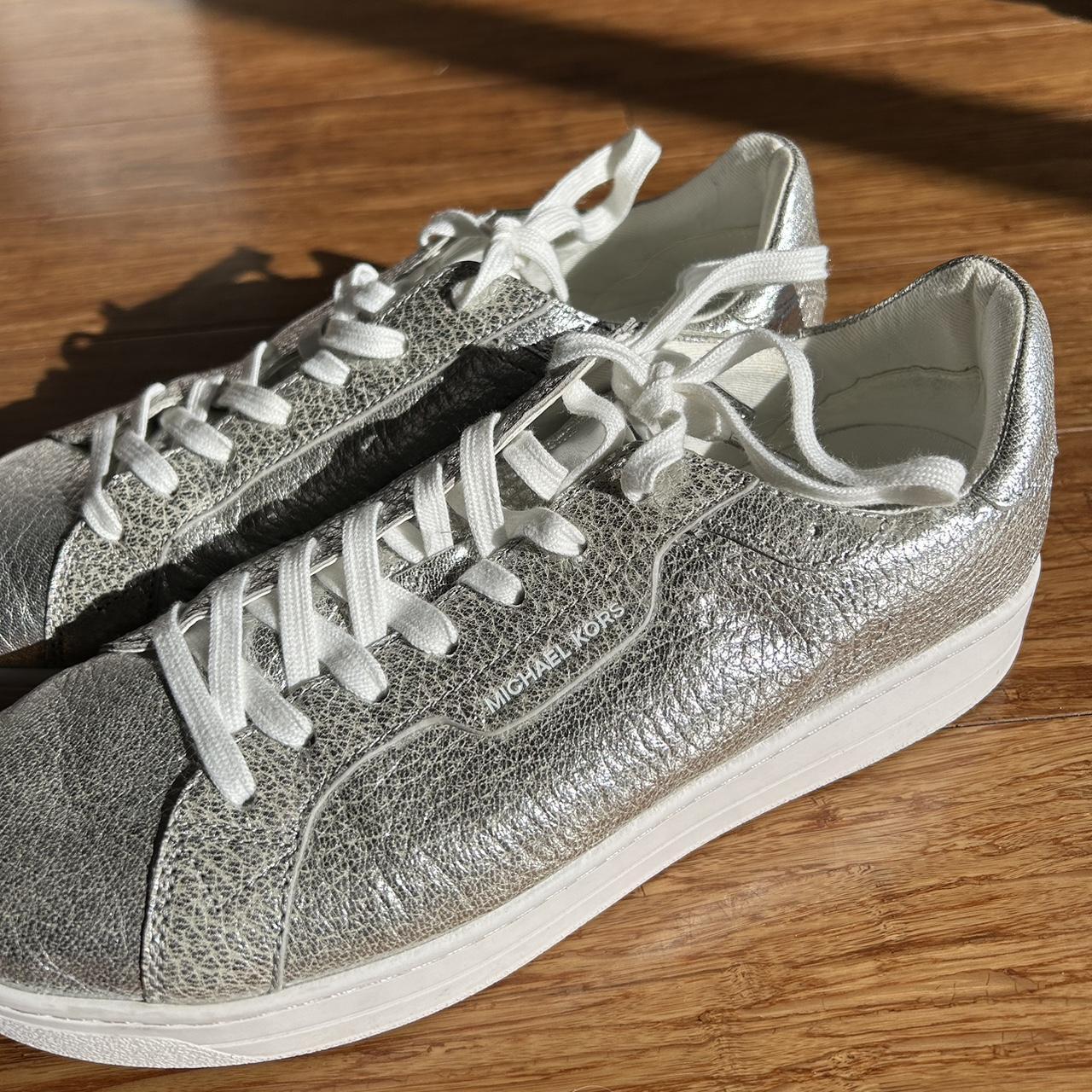 Michael Kors Women's Wilma Trainer Sneakers Shoes Silver Multi | eBay