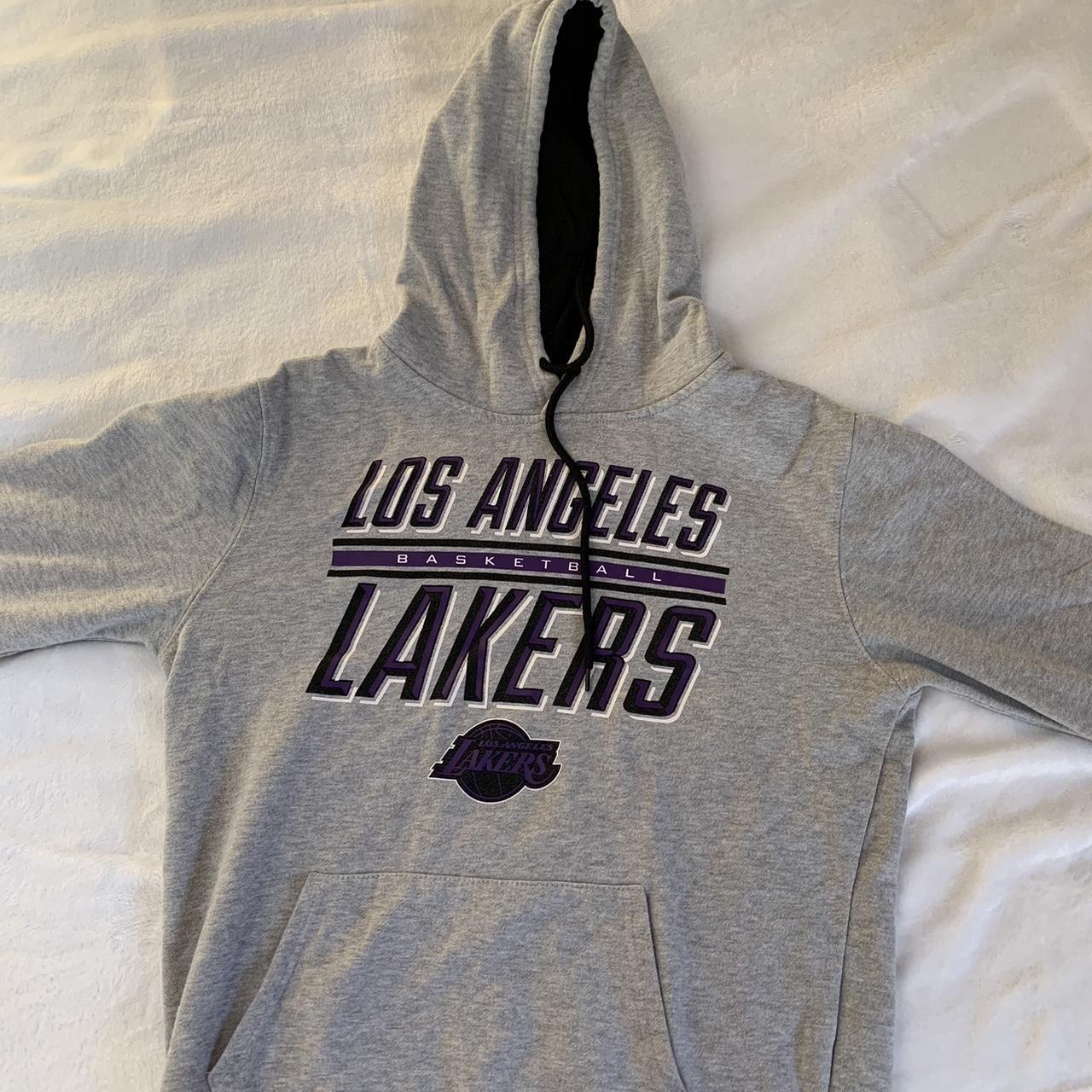 Los Angeles Lakers Adidas Center Logo Hoodie In - Depop