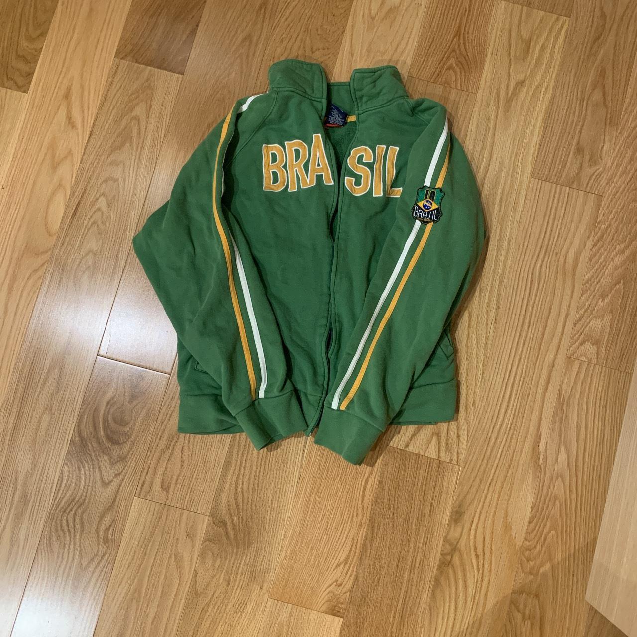 Vintage Brazil Hoodie Brazil soccer hoodie with... Depop