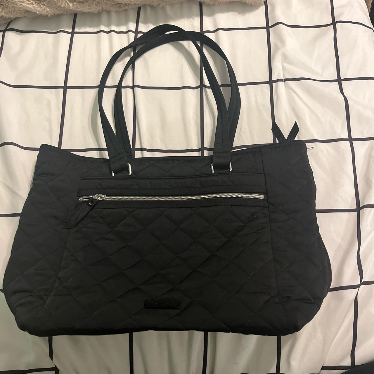 Black Vera Bradley weekender bag with plenty of... Depop