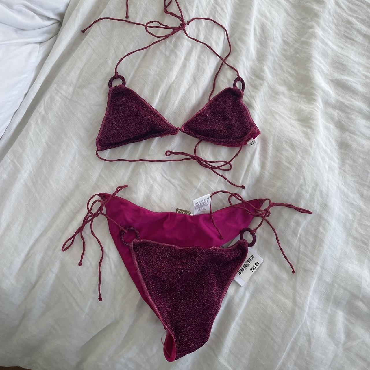 Oseree swim fuschia bikini size small. New with... - Depop