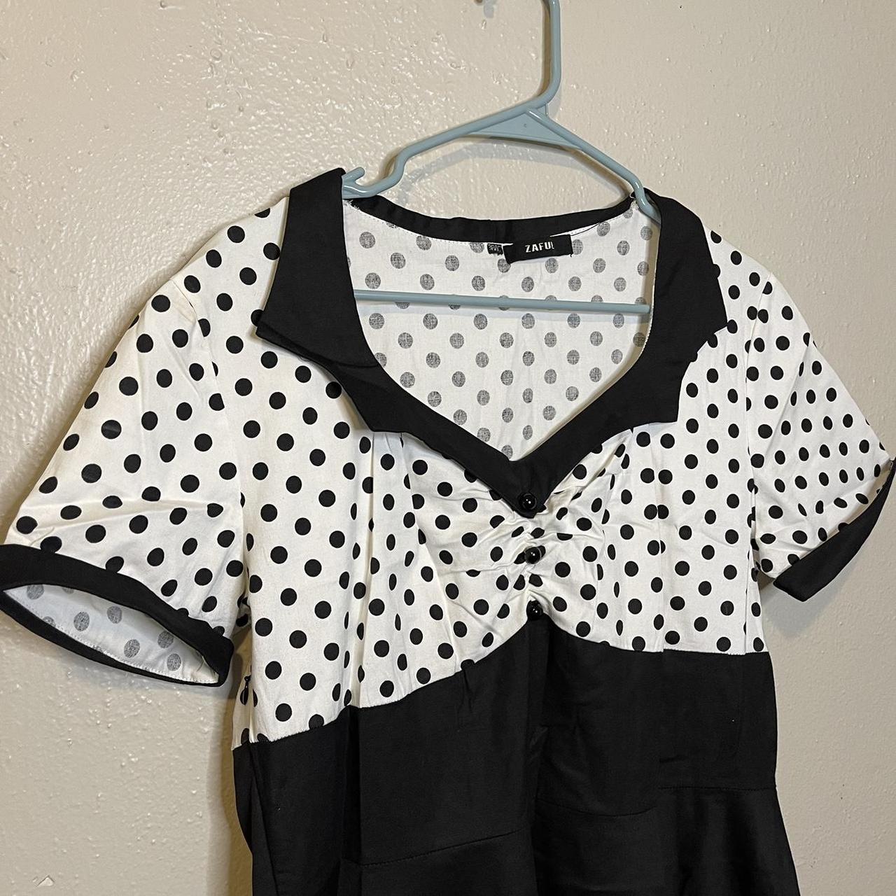 Zaful polka dot sales dress