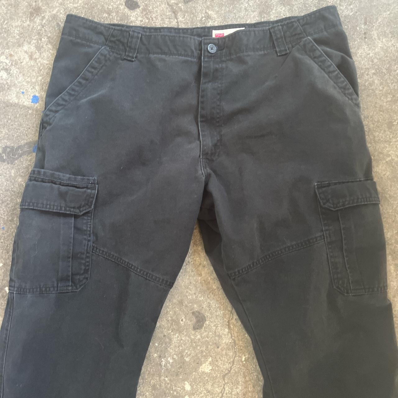 Wrangler Men's Black Trousers | Depop