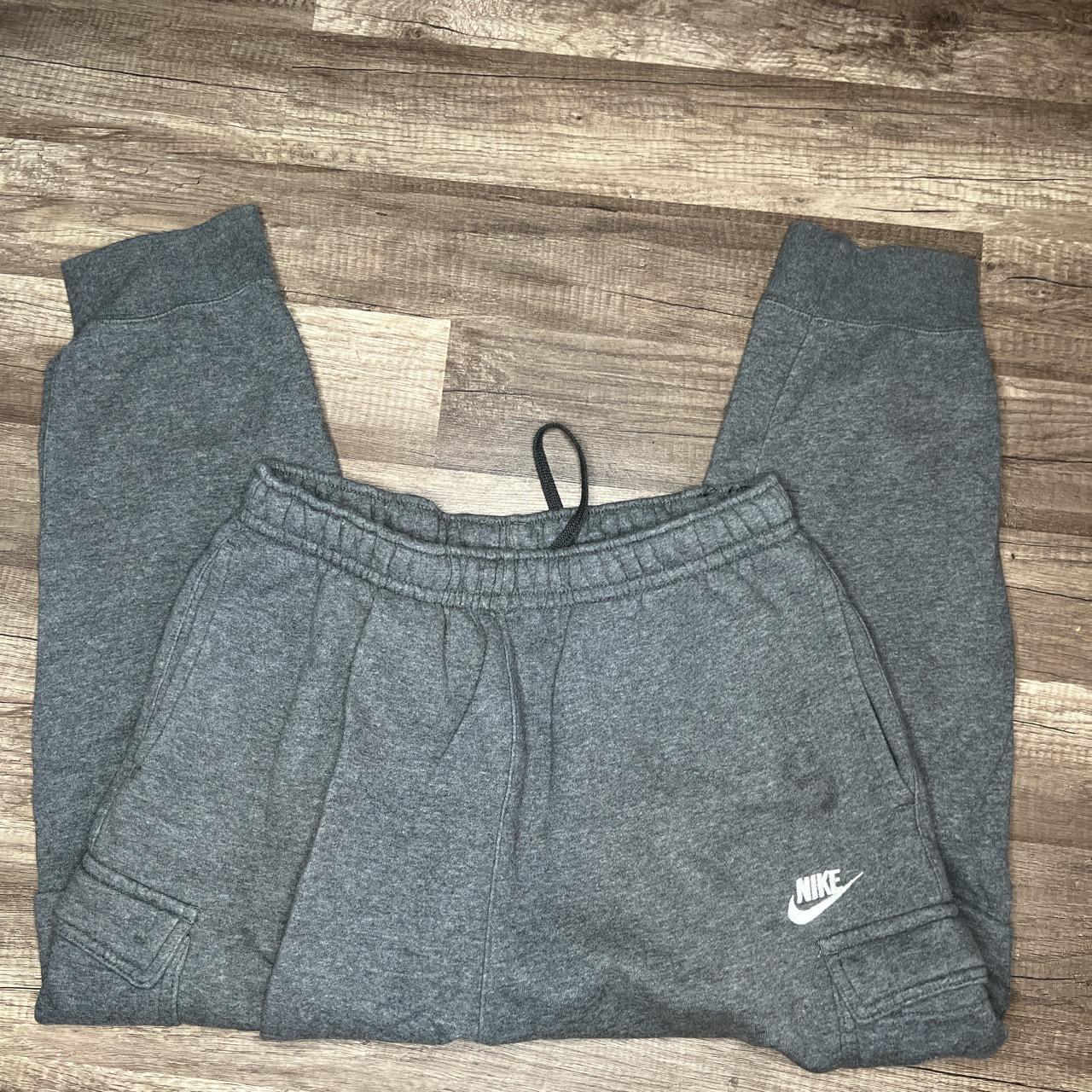 - Nike cargo joggers - tagged medium - gray color -... - Depop