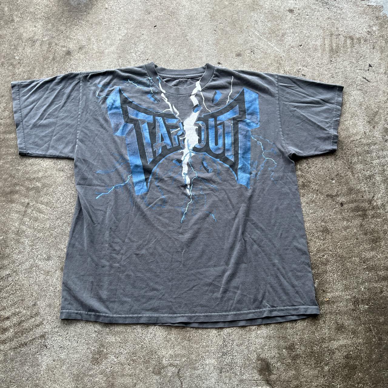 - Y2k Tapout Lightning t shirt - tagged large ... - Depop