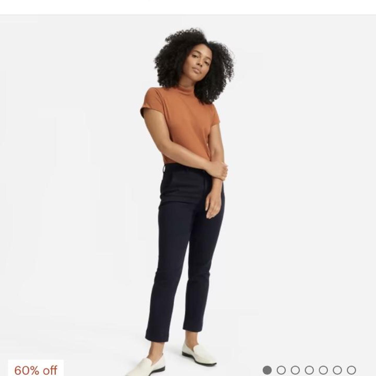 Everlane slim leg navy trousers. Depop