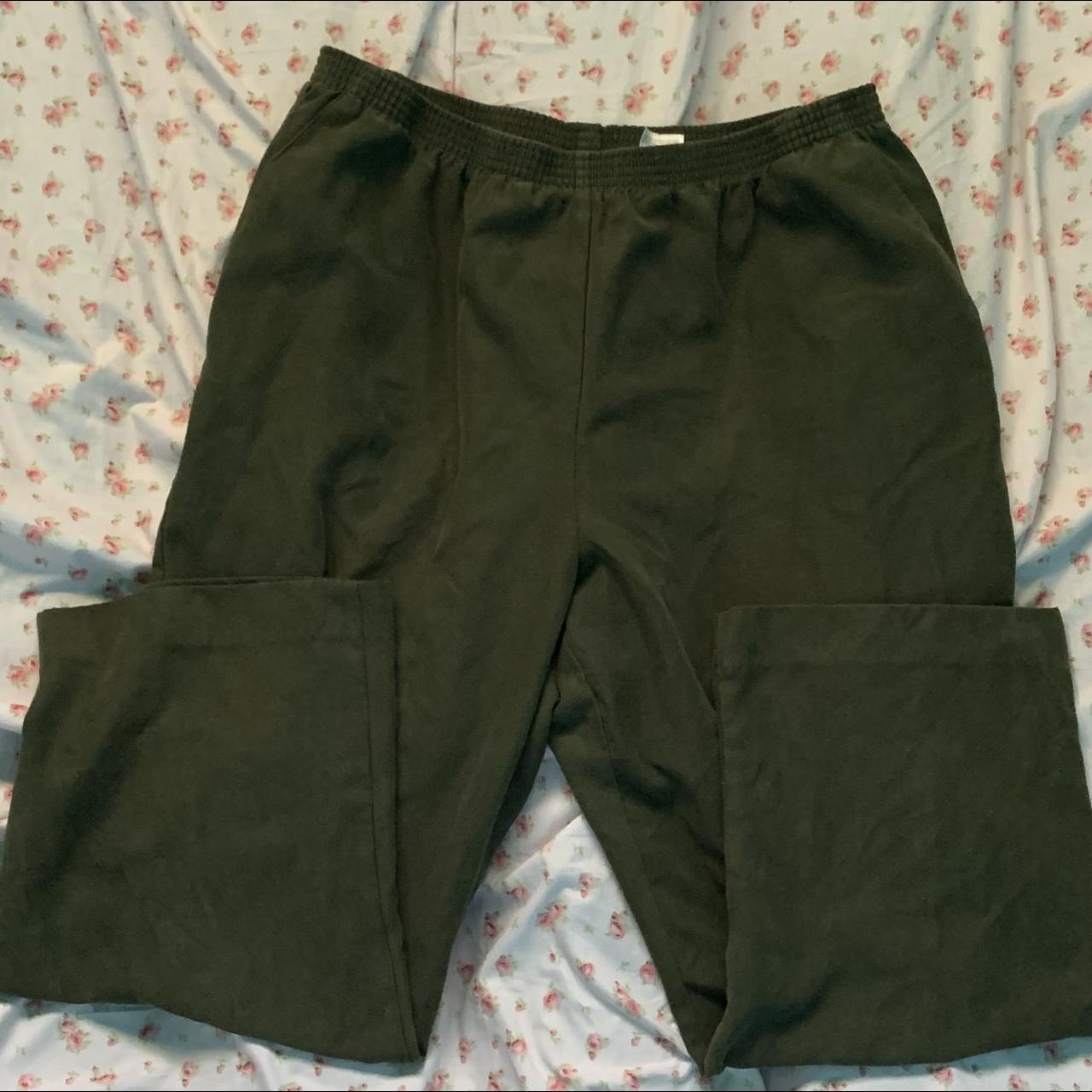 Army Green Trousers size: 18 Petite ... - Depop