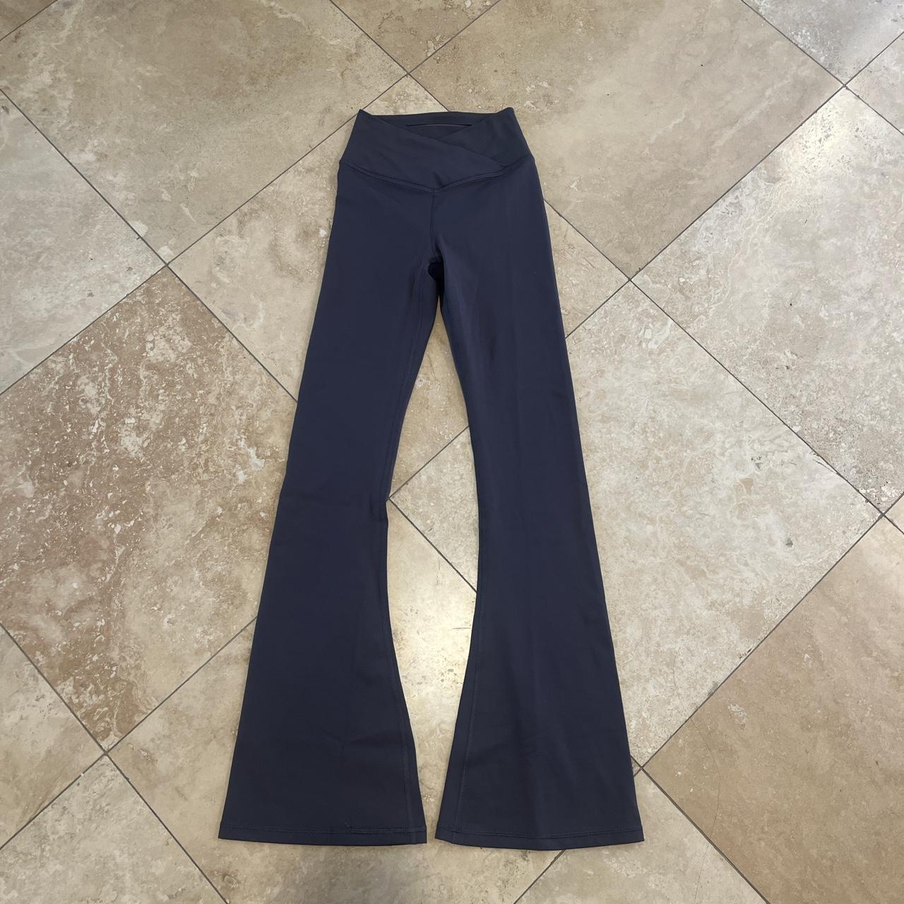 Mono B Crossover Waist Flare Leggings Color is a - Depop