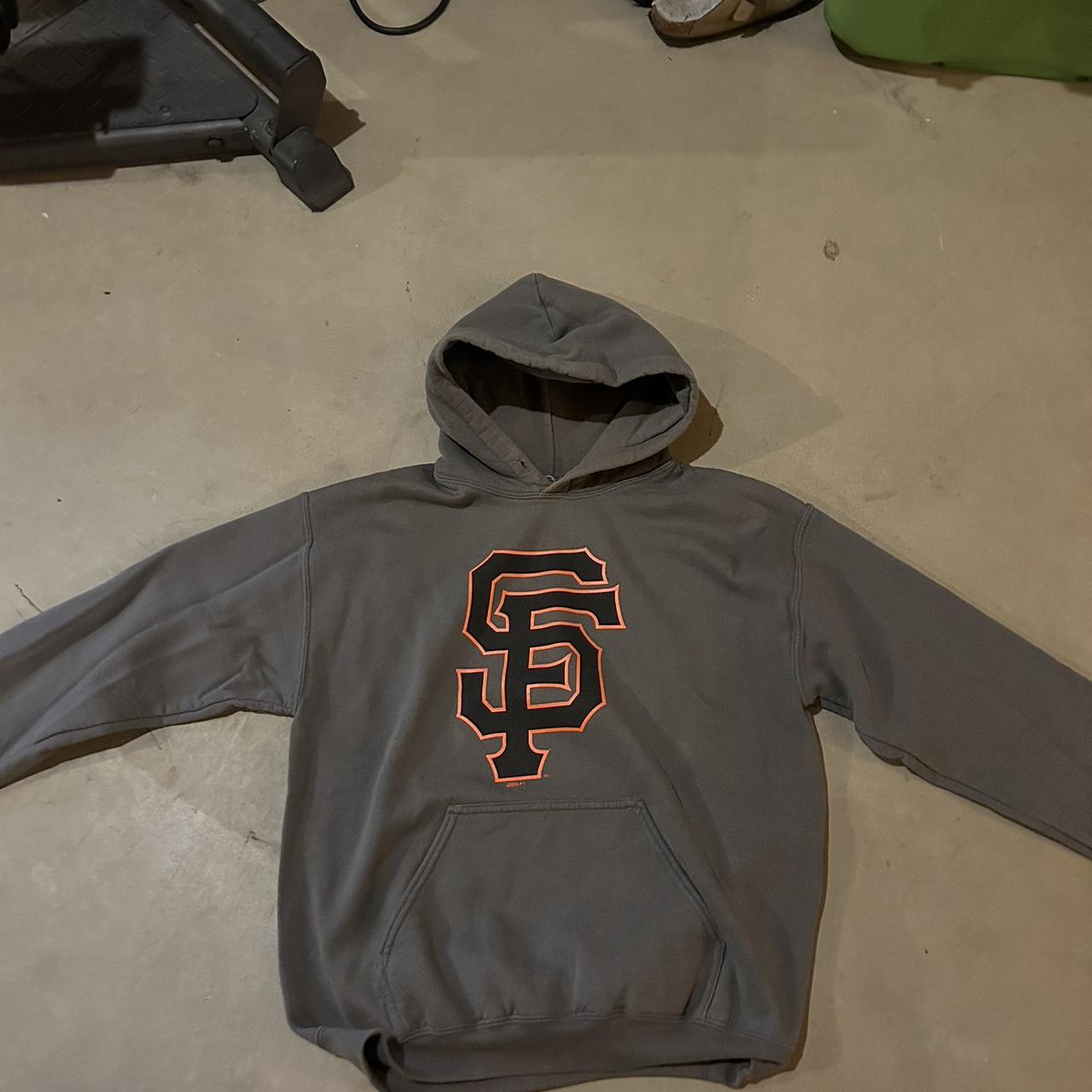 Vintage Majestic MLB San Francisco Giants Hoodie Zipper Grey M