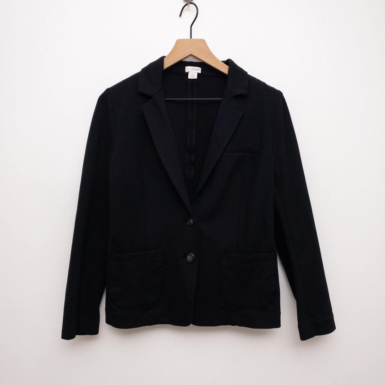 J. Crew Factory Ponte Work Blazer Black Size 10... - Depop