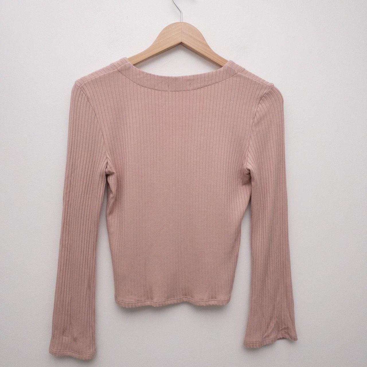 Reformation Gellar Knit Top Blush Pink Size Medium... Depop