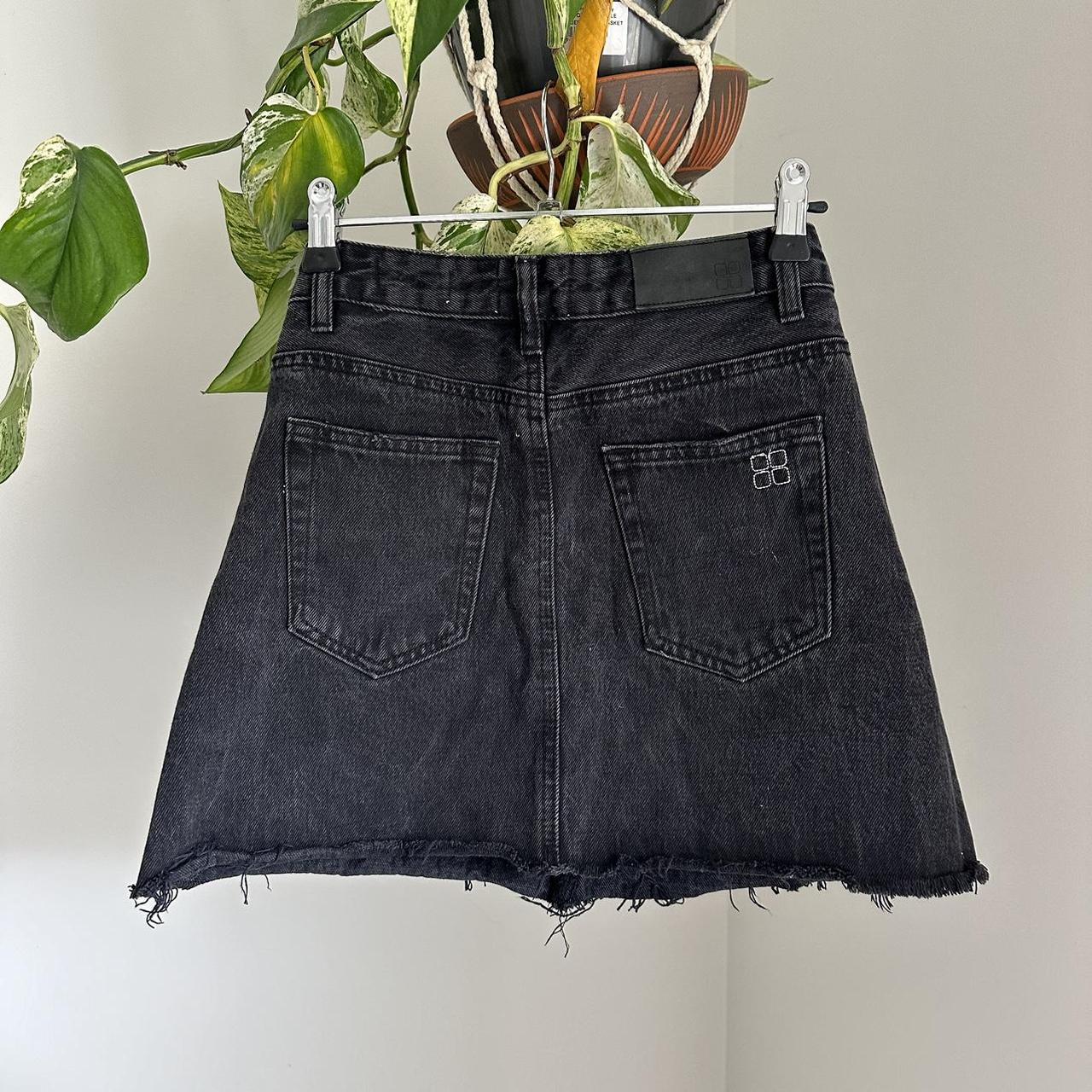 Black Insight Denim Skirt Insight SASHA A line